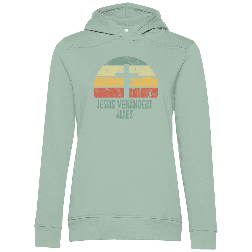 Jesus verändert alles Damen Premium Bio Hoodie