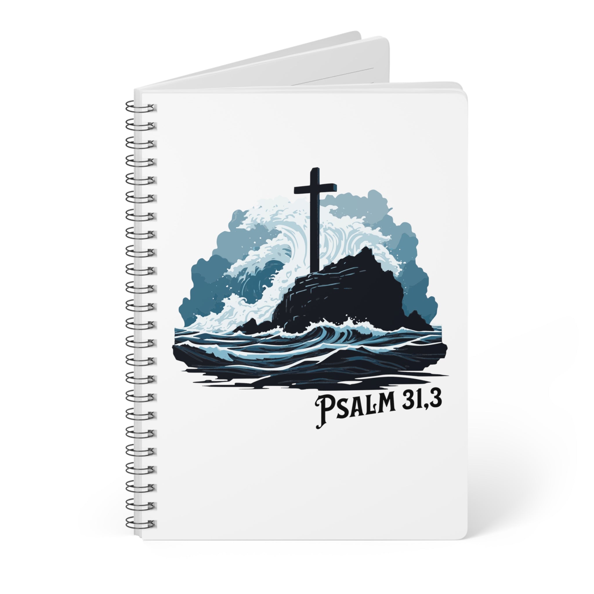 Psalm 31,3 Notizbuch Ringbindung A5