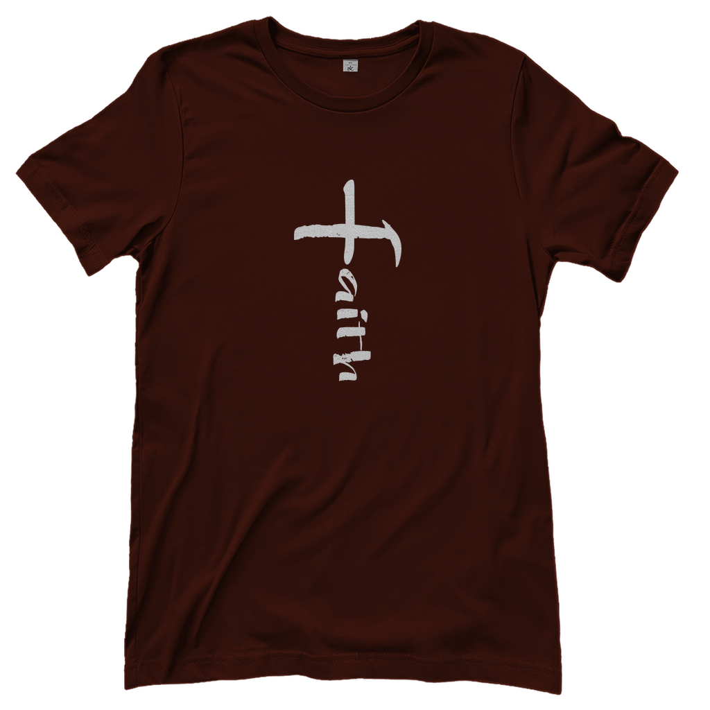 Faith Kreuz christliches Damen T-Shirt