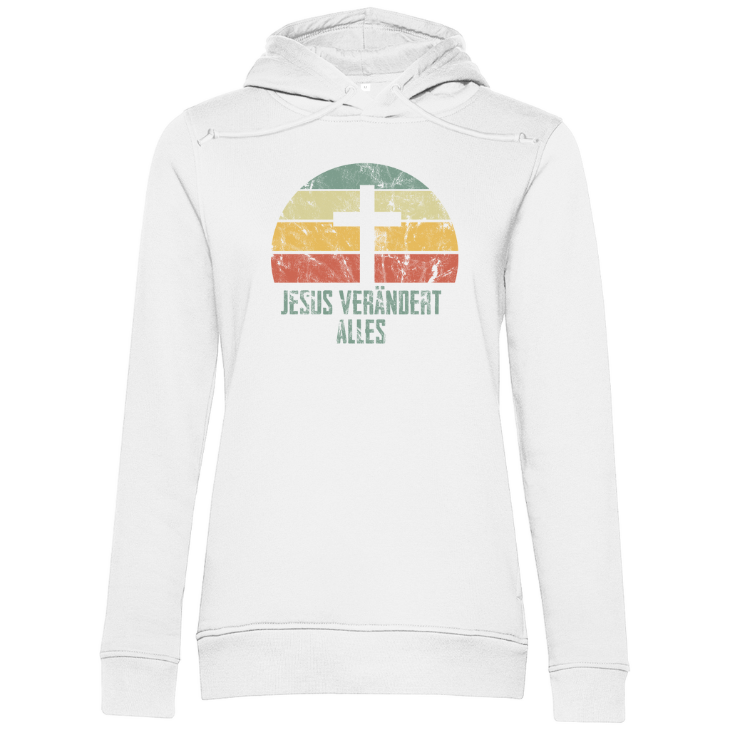 Jesus verändert alles Damen Premium Bio Hoodie