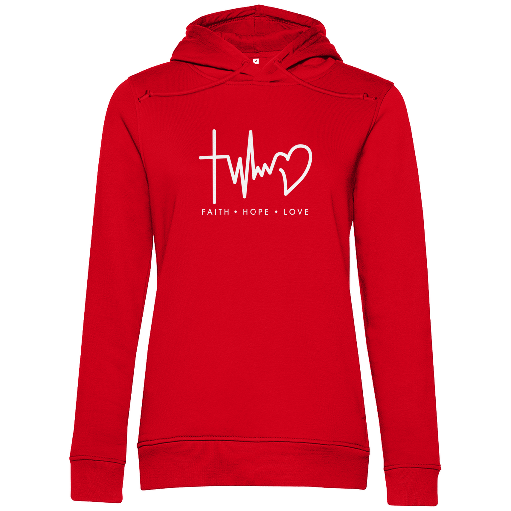 Faith Hope Love Damen Premium Bio Hoodie