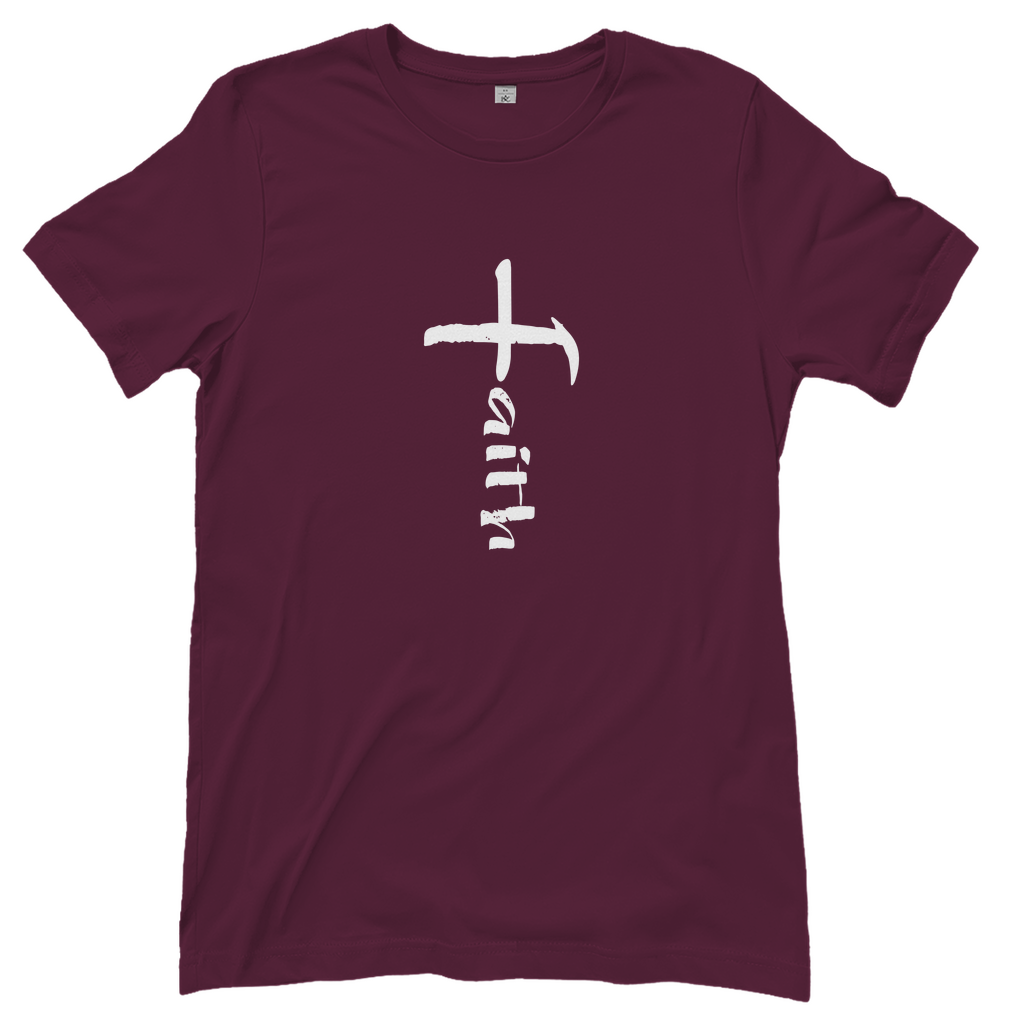 Faith Kreuz christliches Damen T-Shirt