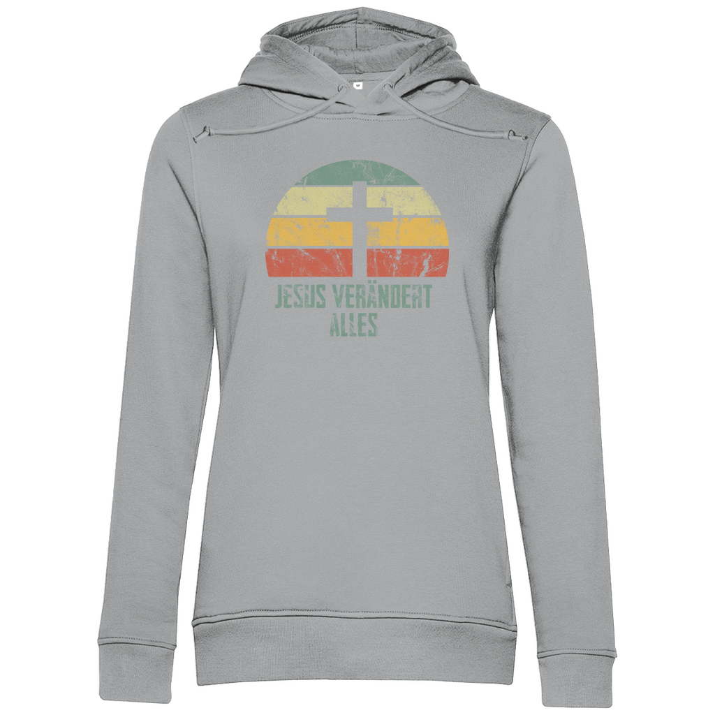 Jesus verändert alles Damen Premium Bio Hoodie