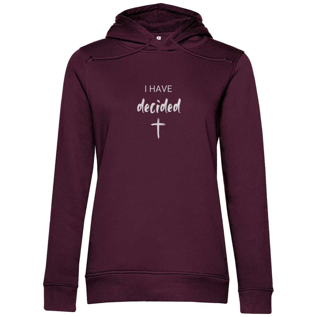 I have decided christlicher Damen Premium Bio Hoodie