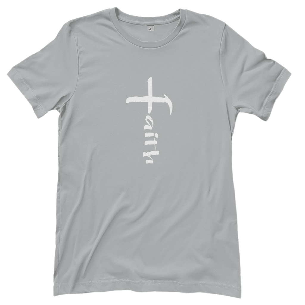 Faith Kreuz christliches Damen T-Shirt