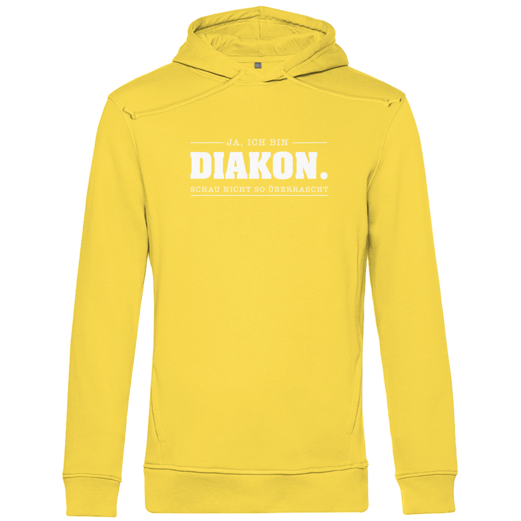 Ja ich bin Diakon schau nicht so überrascht Herren Premium Bio Hoodie