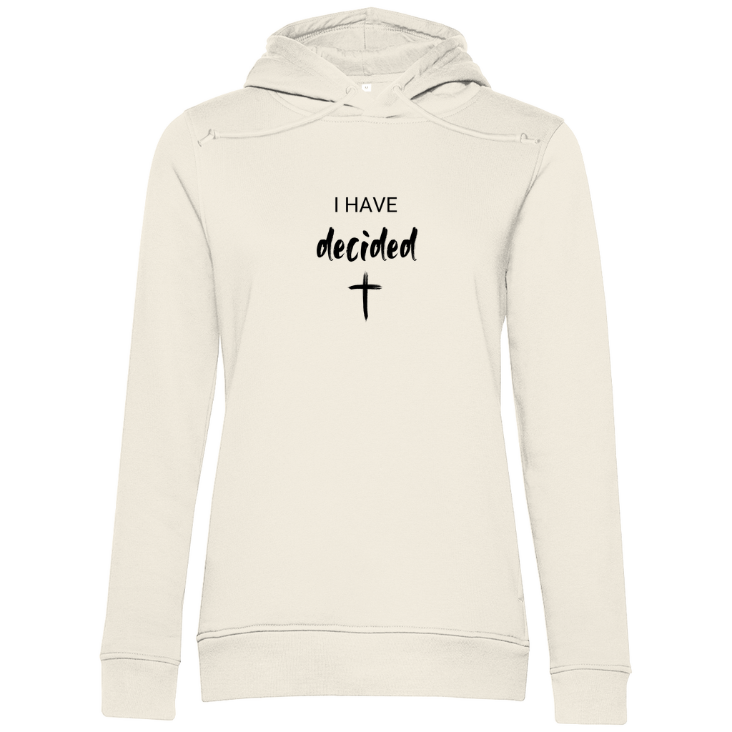 I have decided christlicher Damen Premium Bio Hoodie