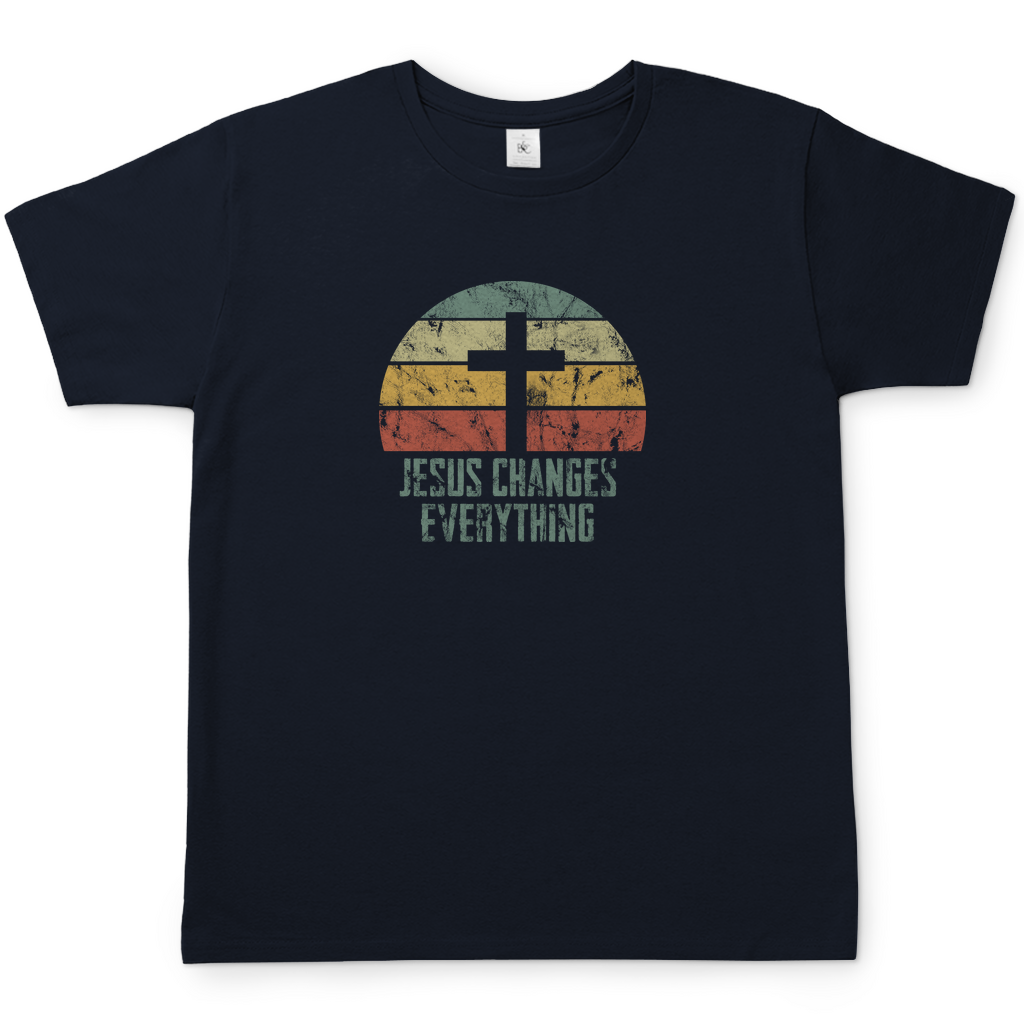 Jesus changes everything christliches Herren T-Shirt