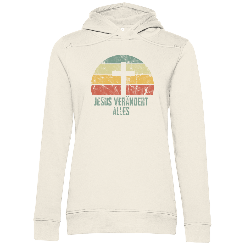 Jesus verändert alles Damen Premium Bio Hoodie