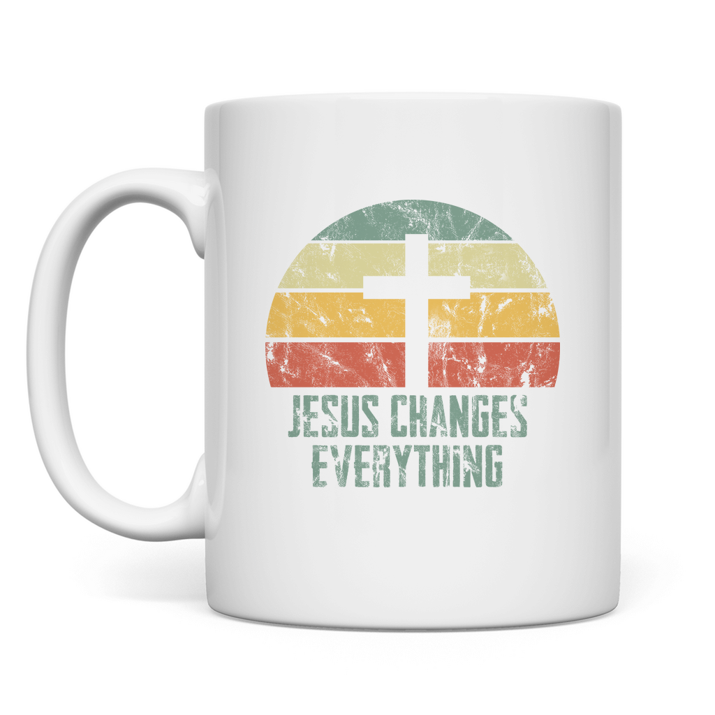 Jesus changes everything christliche Tasse