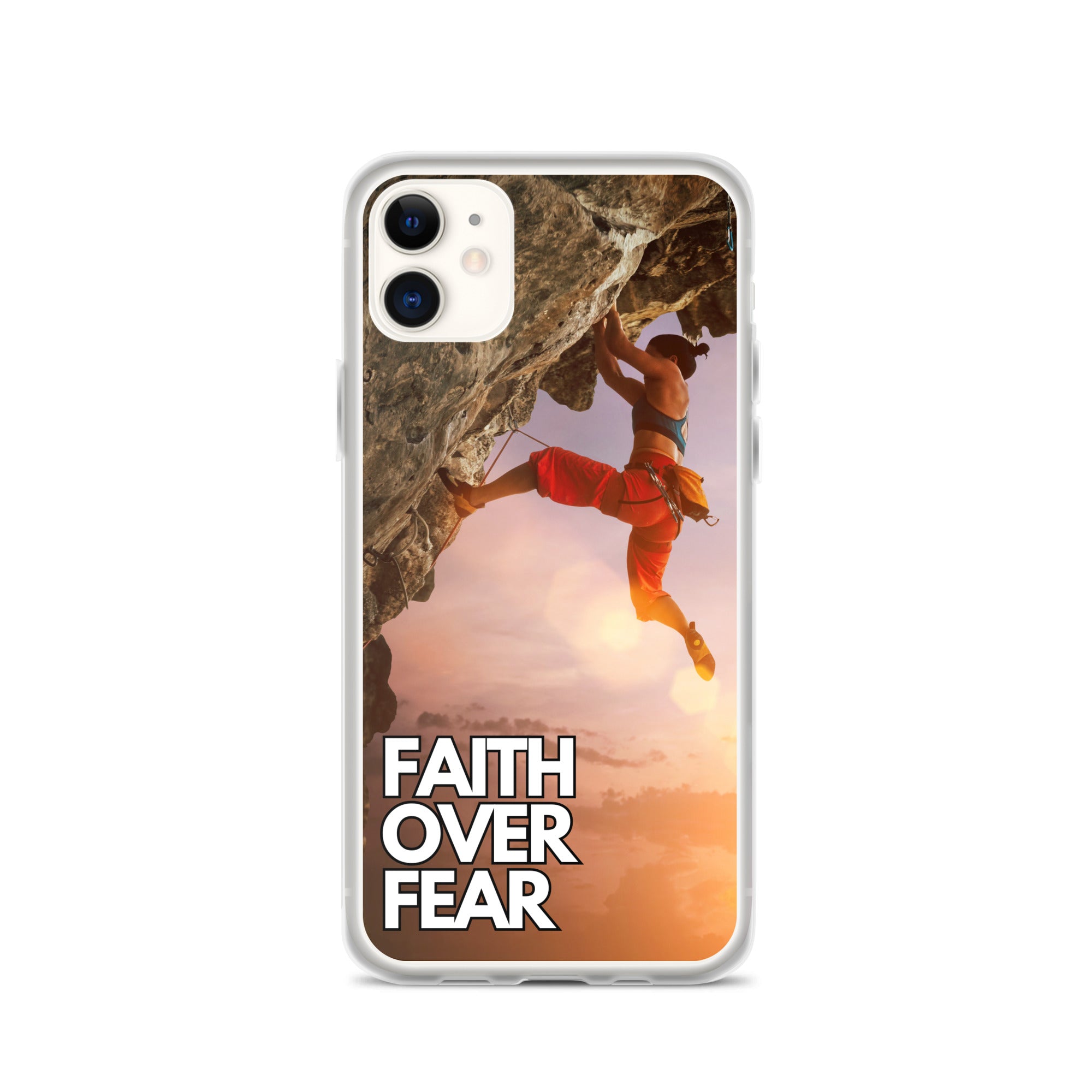 Faith over Fear Klettern Outdoor Damen iPhone-Hülle