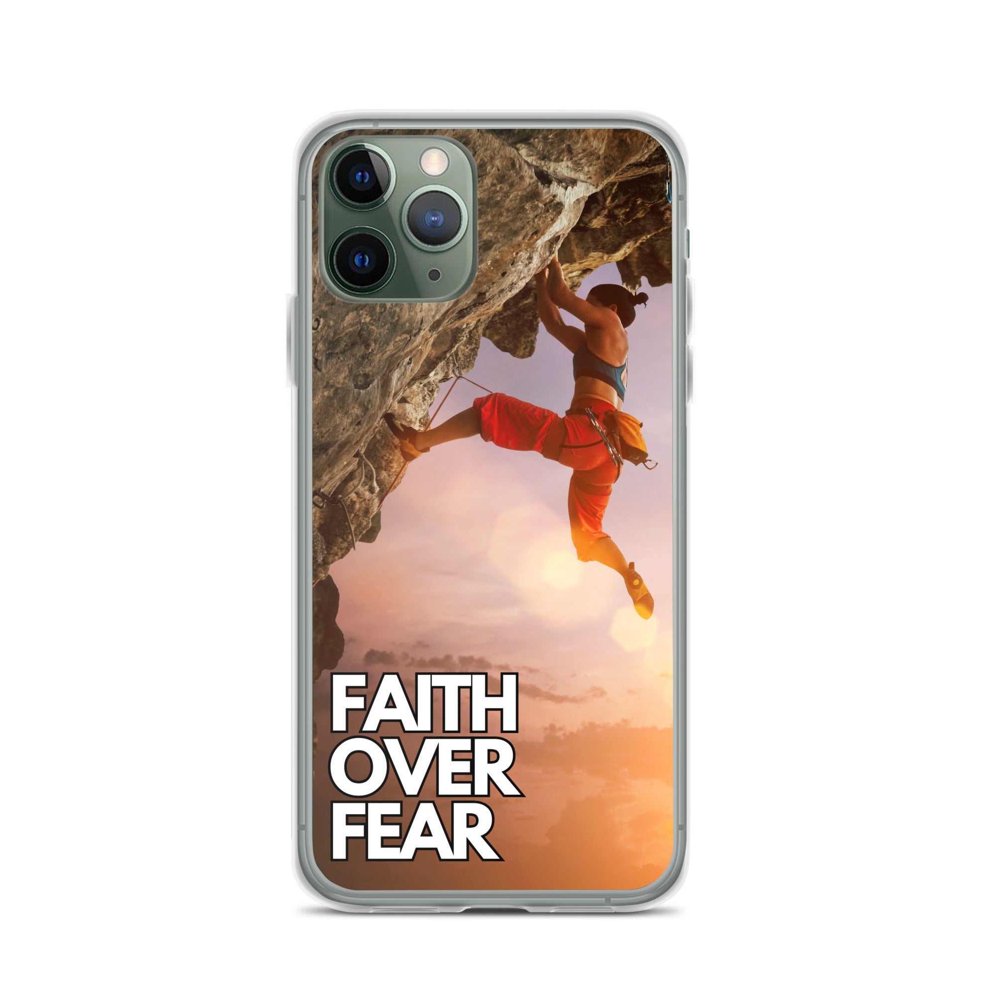 Faith over Fear Klettern Outdoor Damen iPhone-Hülle