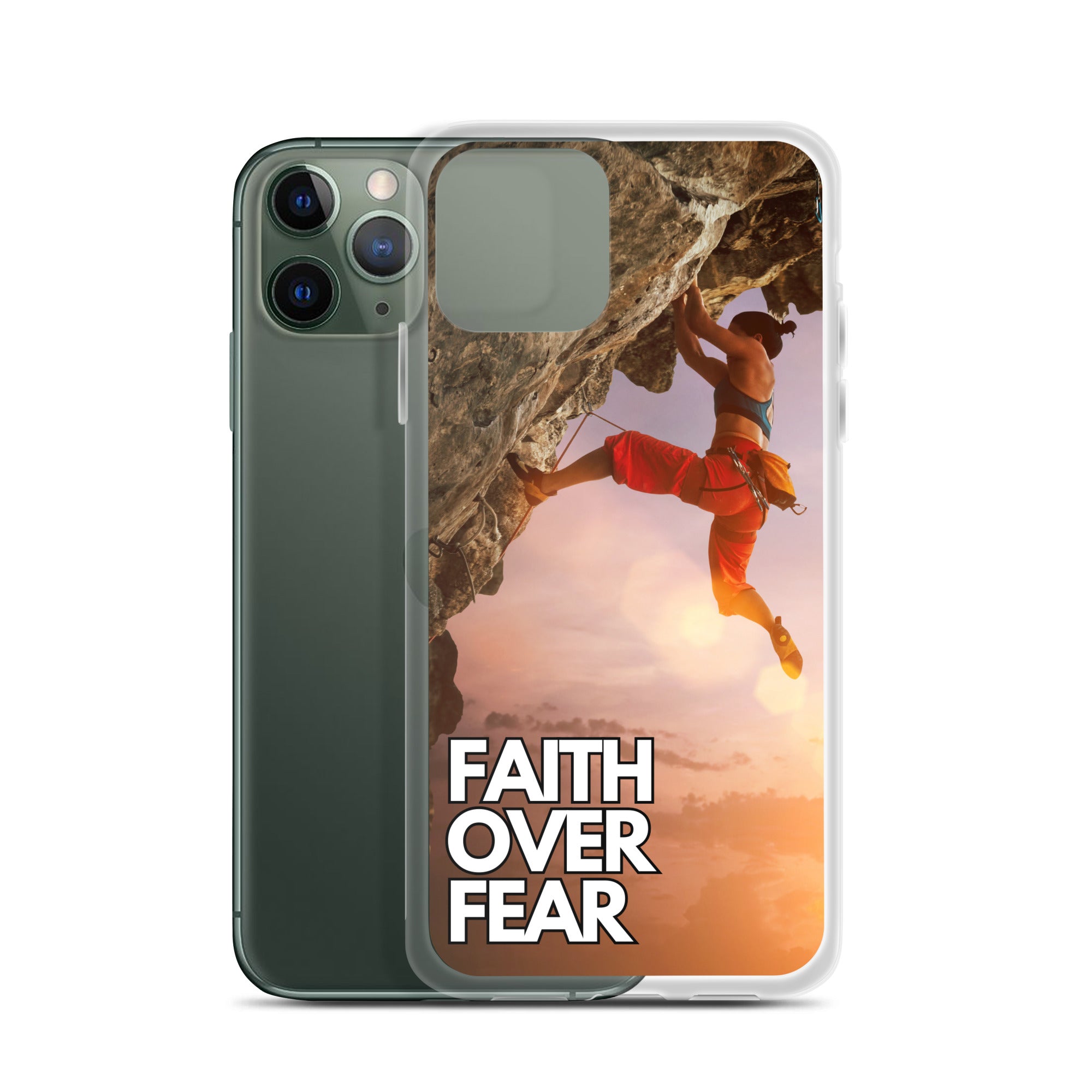 Faith over Fear Klettern Outdoor Damen iPhone-Hülle