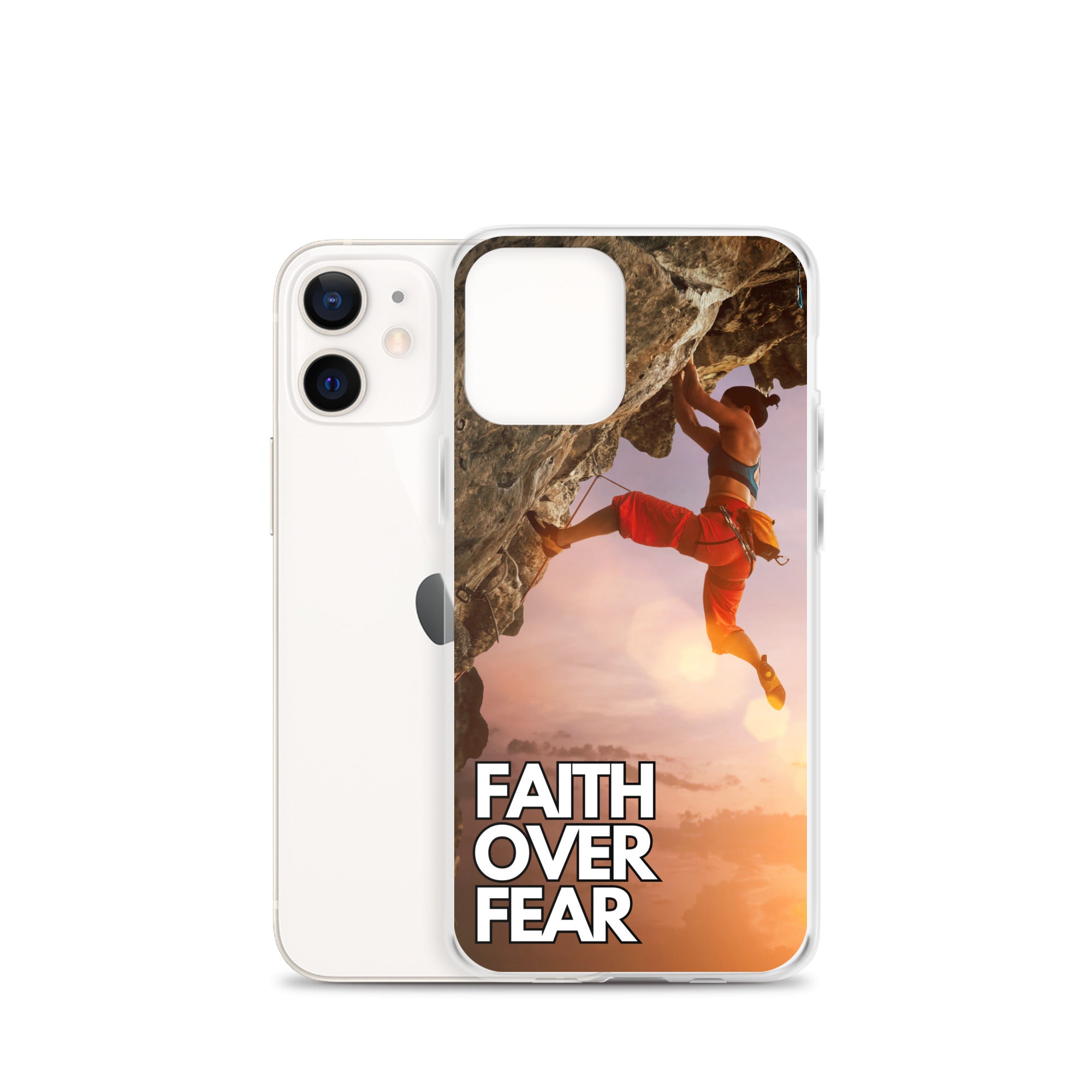 Faith over Fear Klettern Outdoor Damen iPhone-Hülle