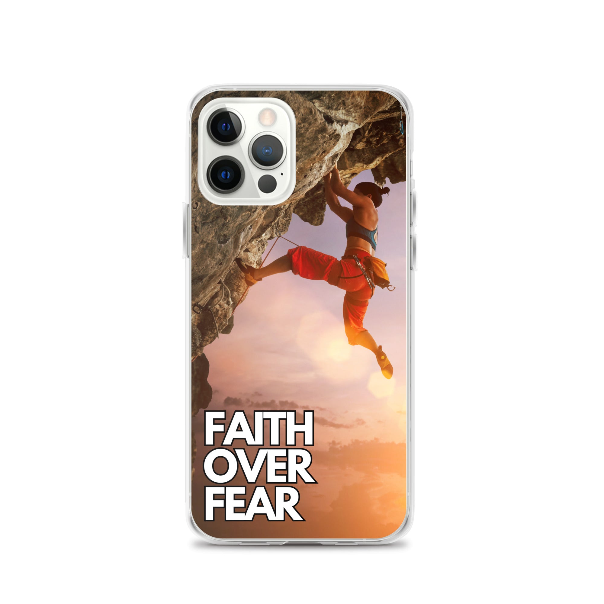 Faith over Fear Klettern Outdoor Damen iPhone-Hülle