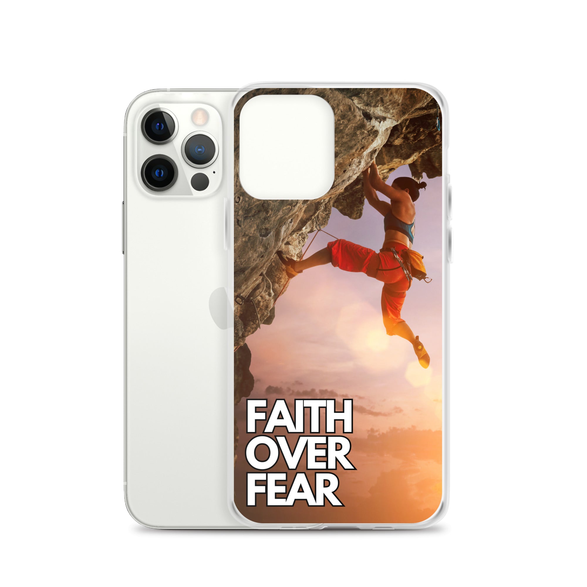 Faith over Fear Klettern Outdoor Damen iPhone-Hülle