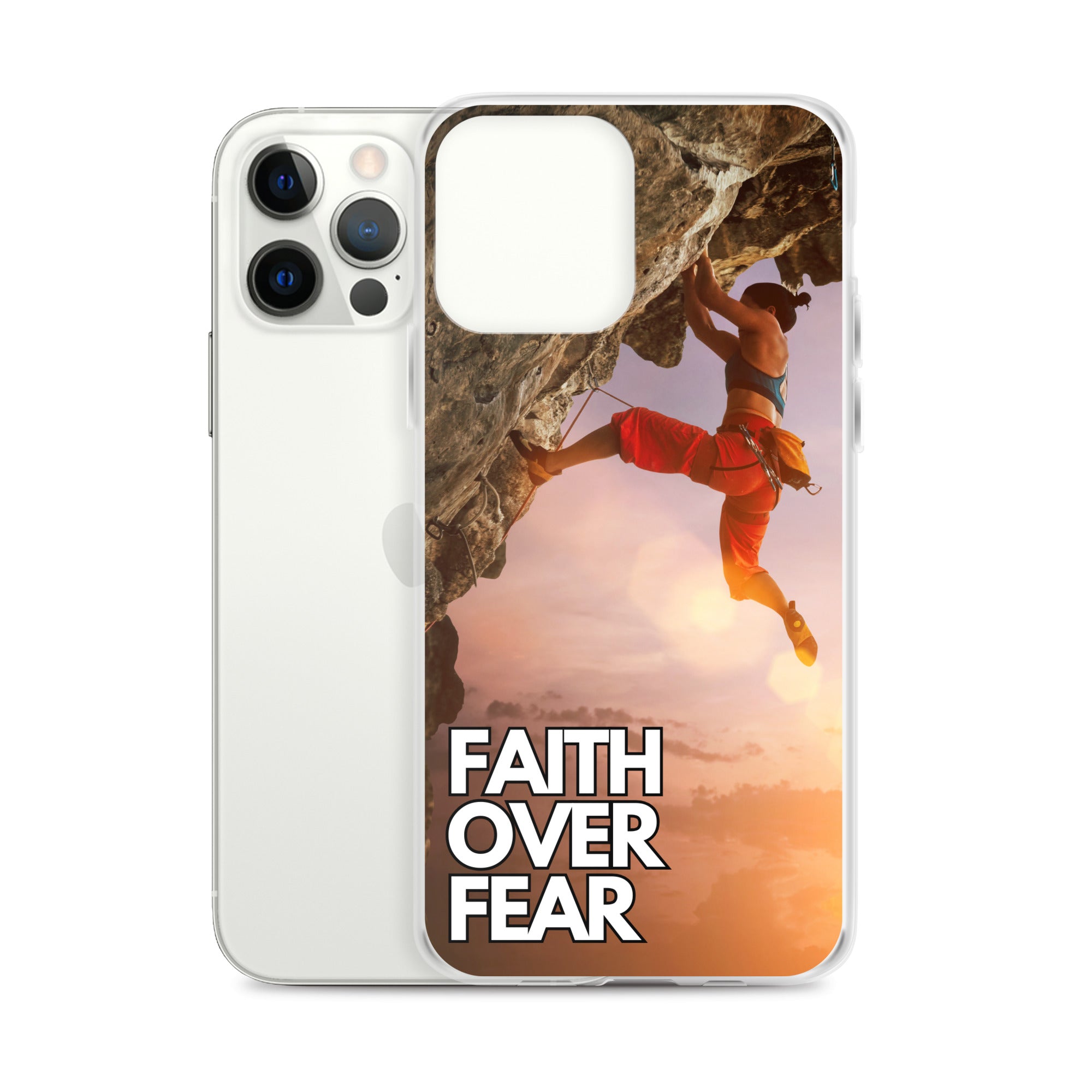 Faith over Fear Klettern Outdoor Damen iPhone-Hülle