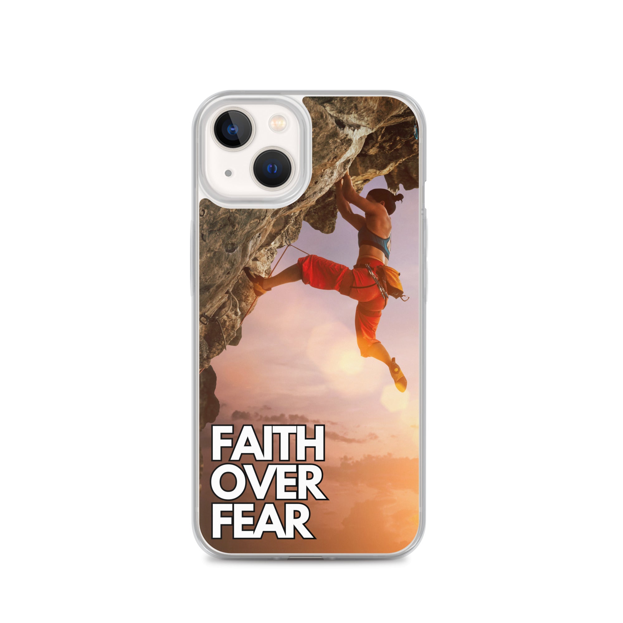 Faith over Fear Klettern Outdoor Damen iPhone-Hülle