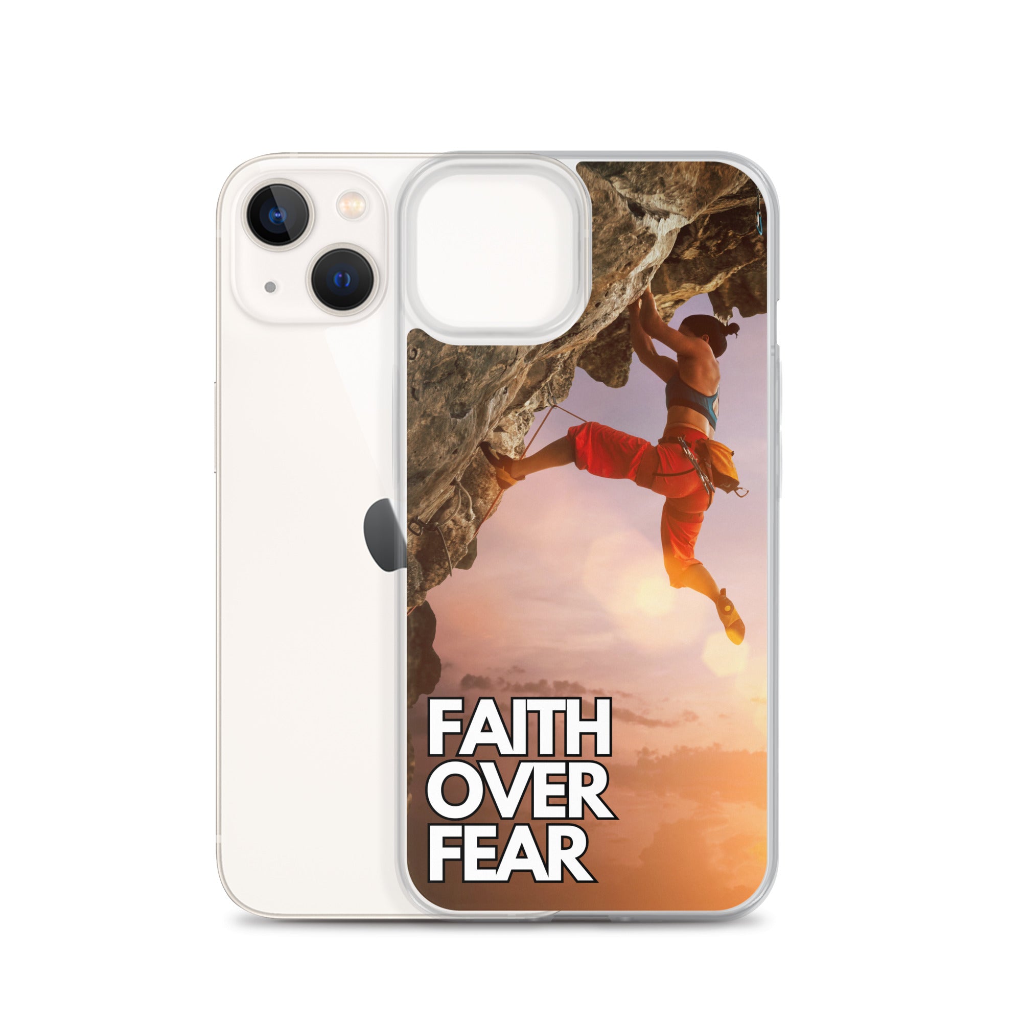 Faith over Fear Klettern Outdoor Damen iPhone-Hülle