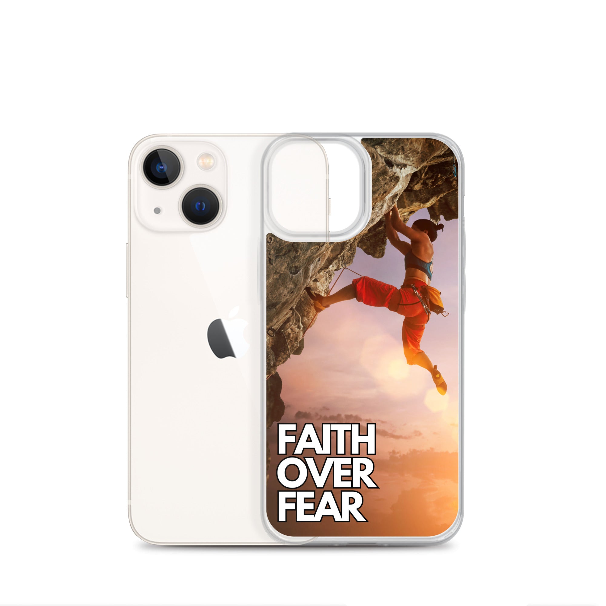 Faith over Fear Klettern Outdoor Damen iPhone-Hülle