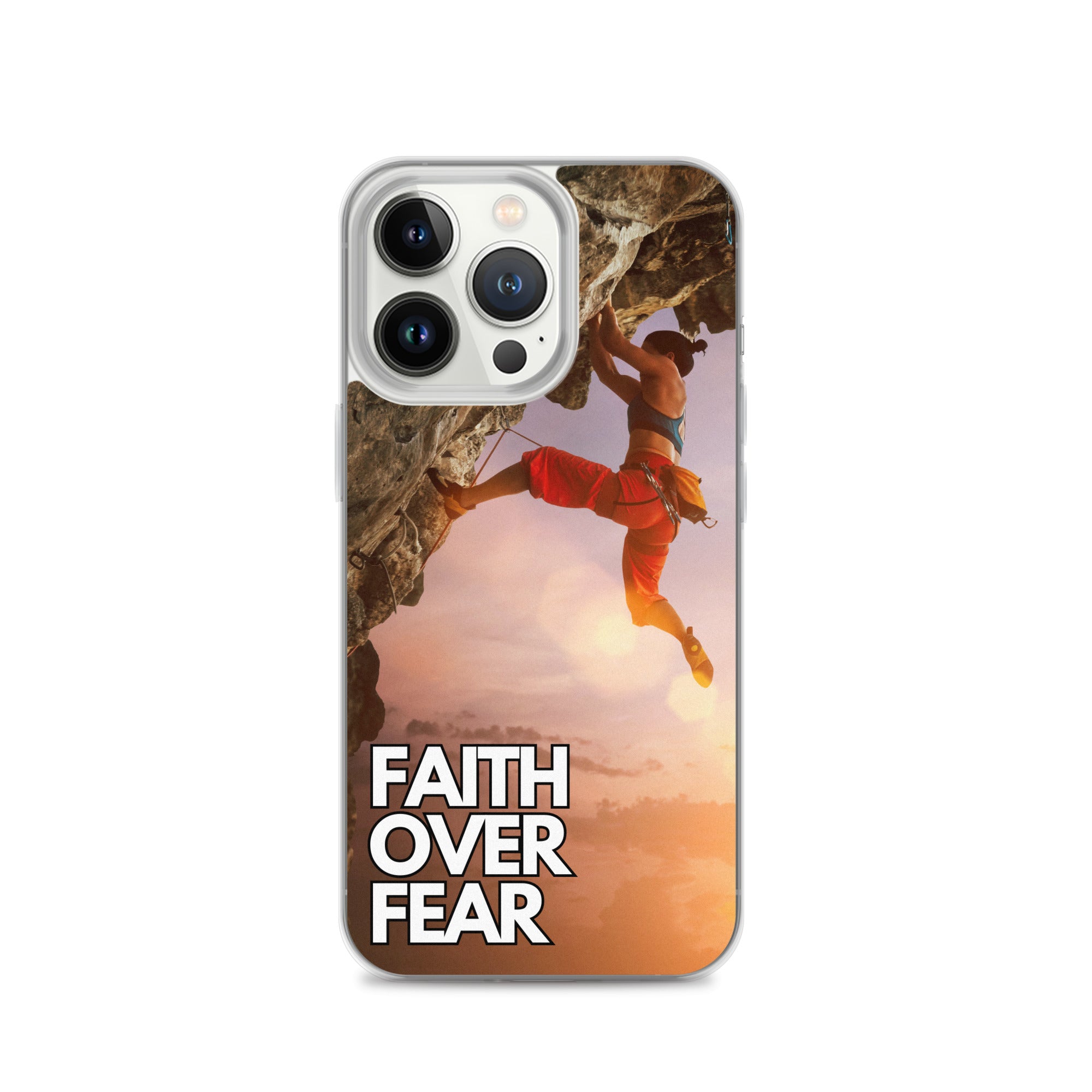 Faith over Fear Klettern Outdoor Damen iPhone-Hülle