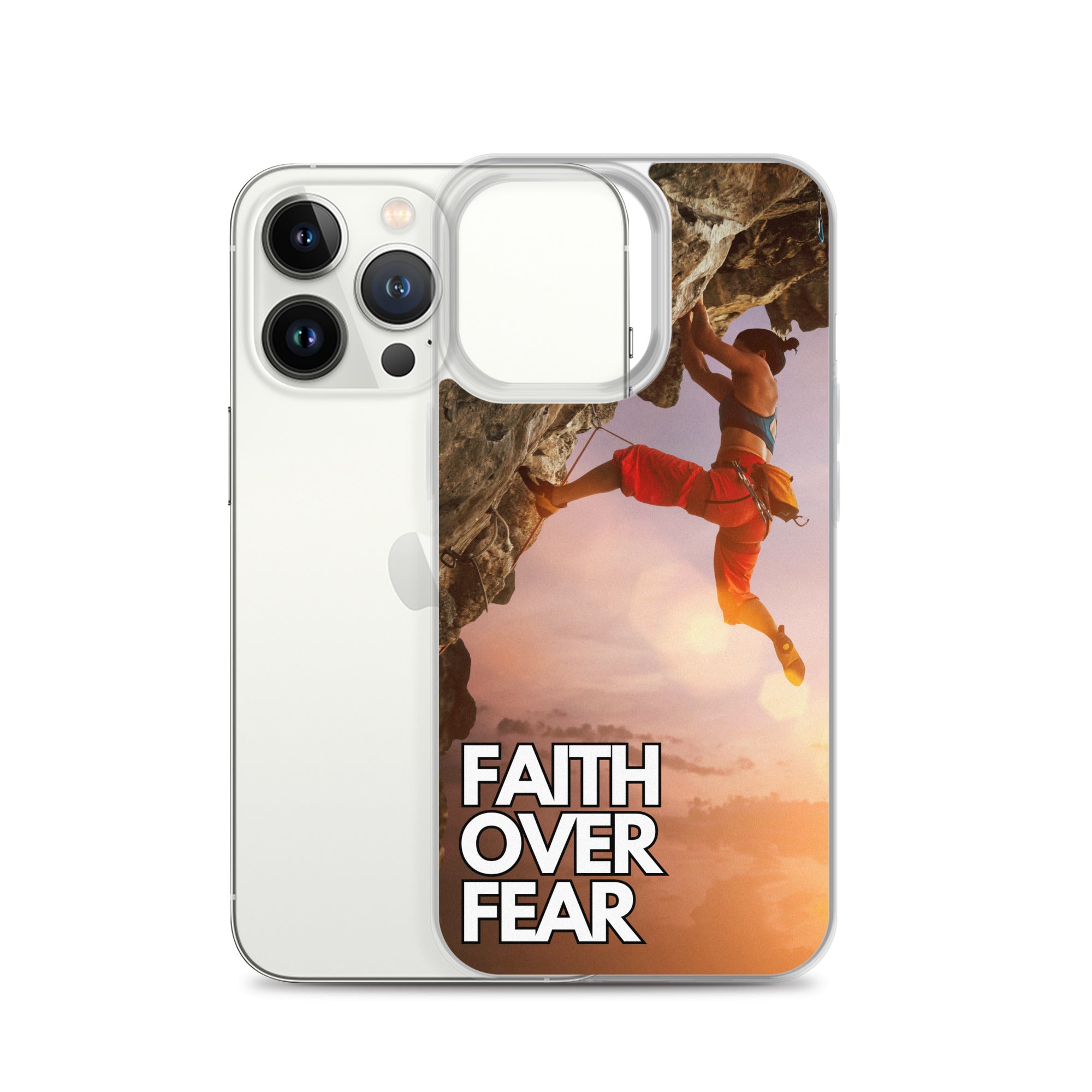 Faith over Fear Klettern Outdoor Damen iPhone-Hülle