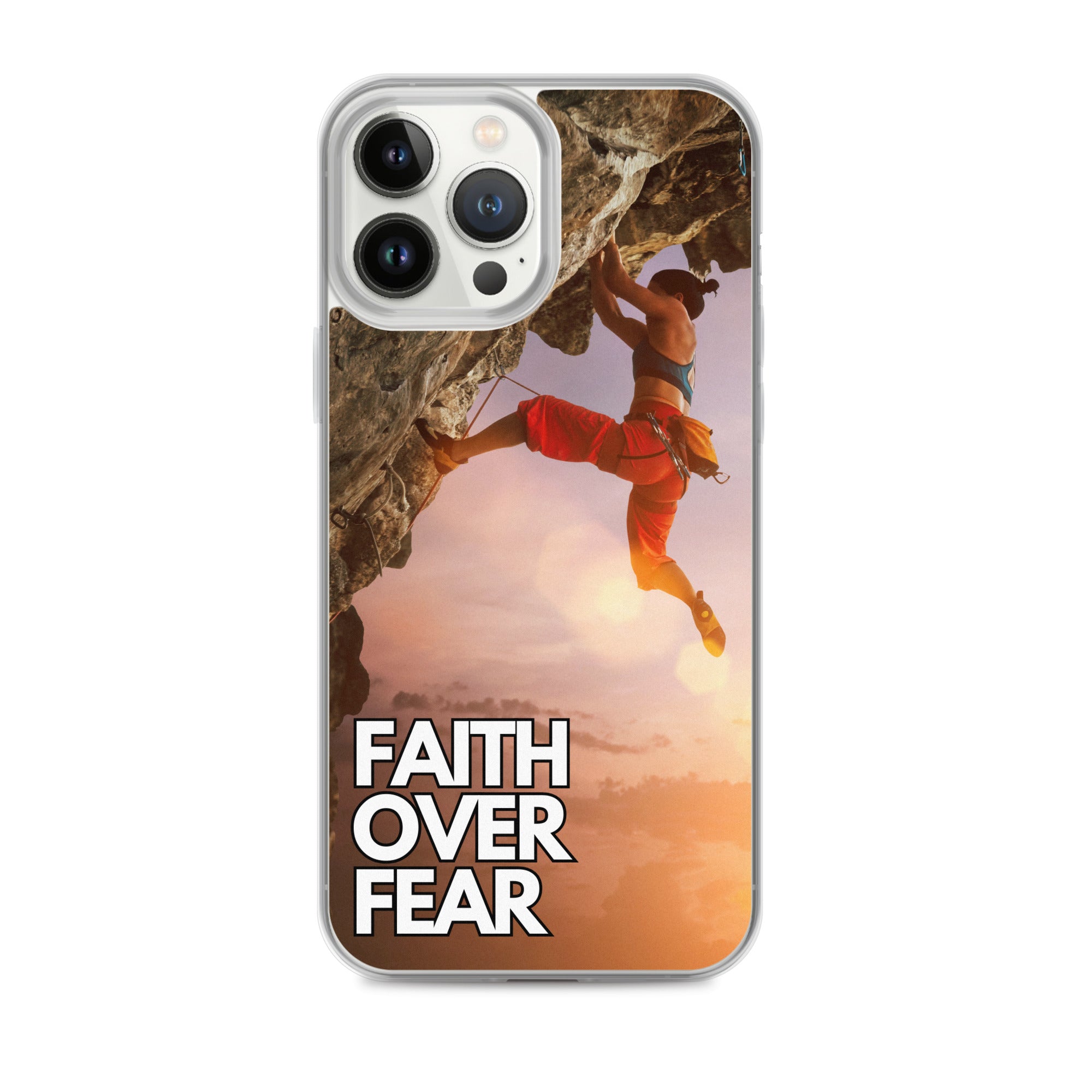 Faith over Fear Klettern Outdoor Damen iPhone-Hülle