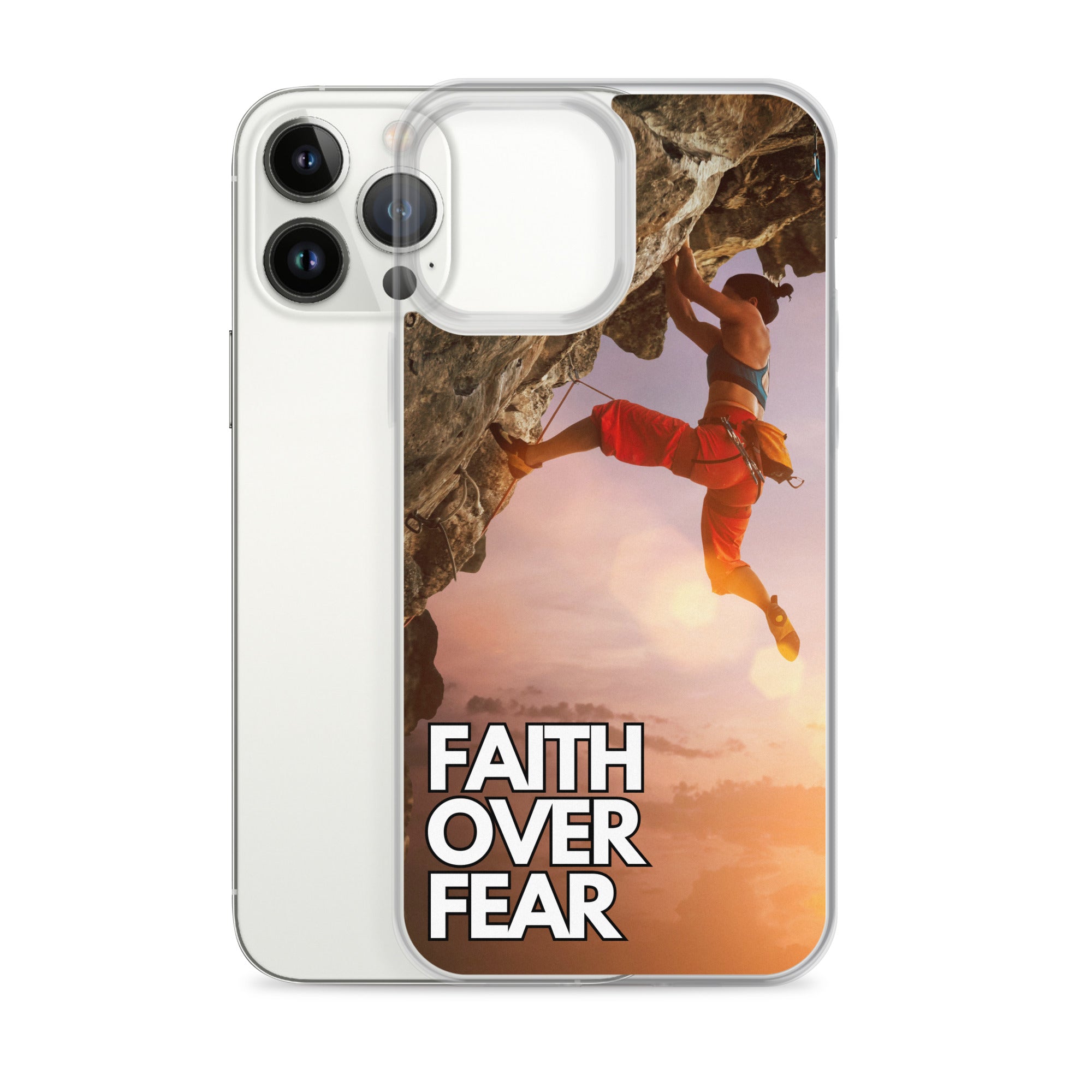 Faith over Fear Klettern Outdoor Damen iPhone-Hülle