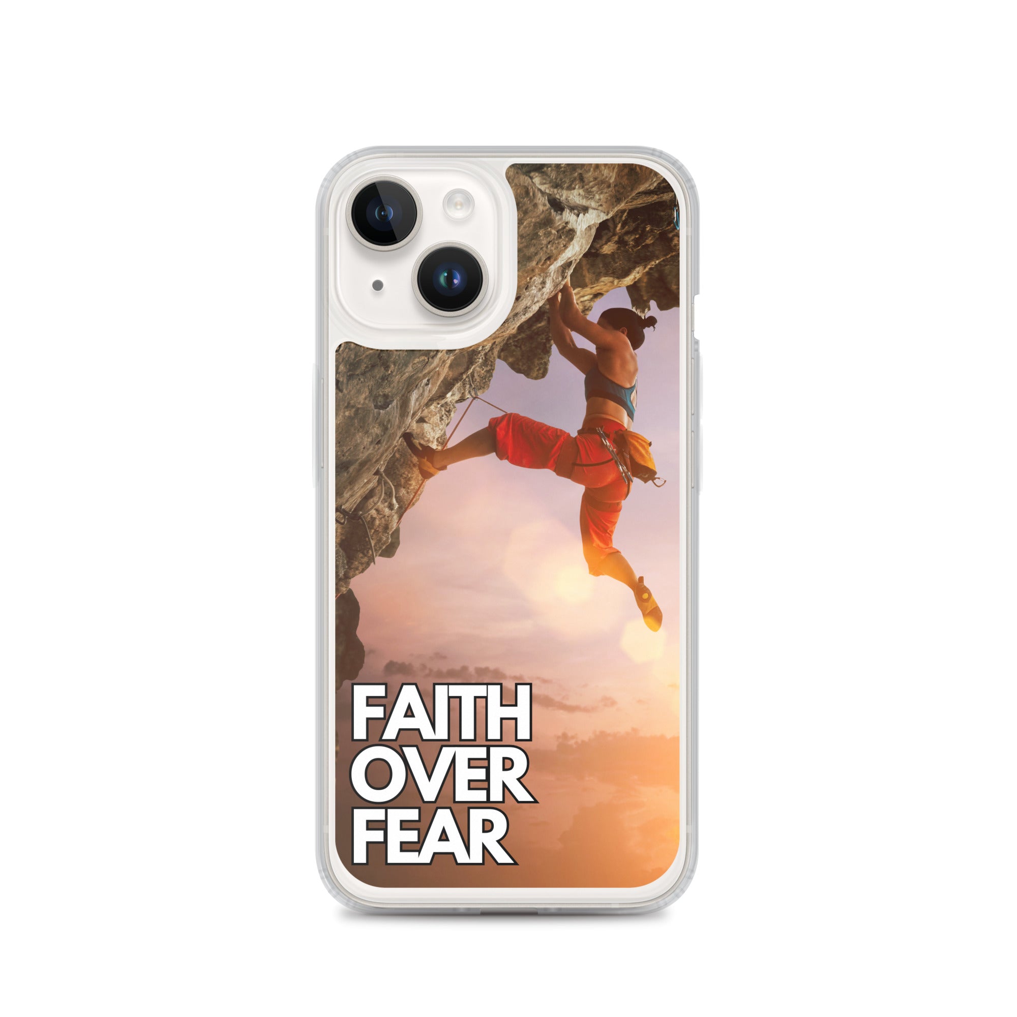 Faith over Fear Klettern Outdoor Damen iPhone-Hülle