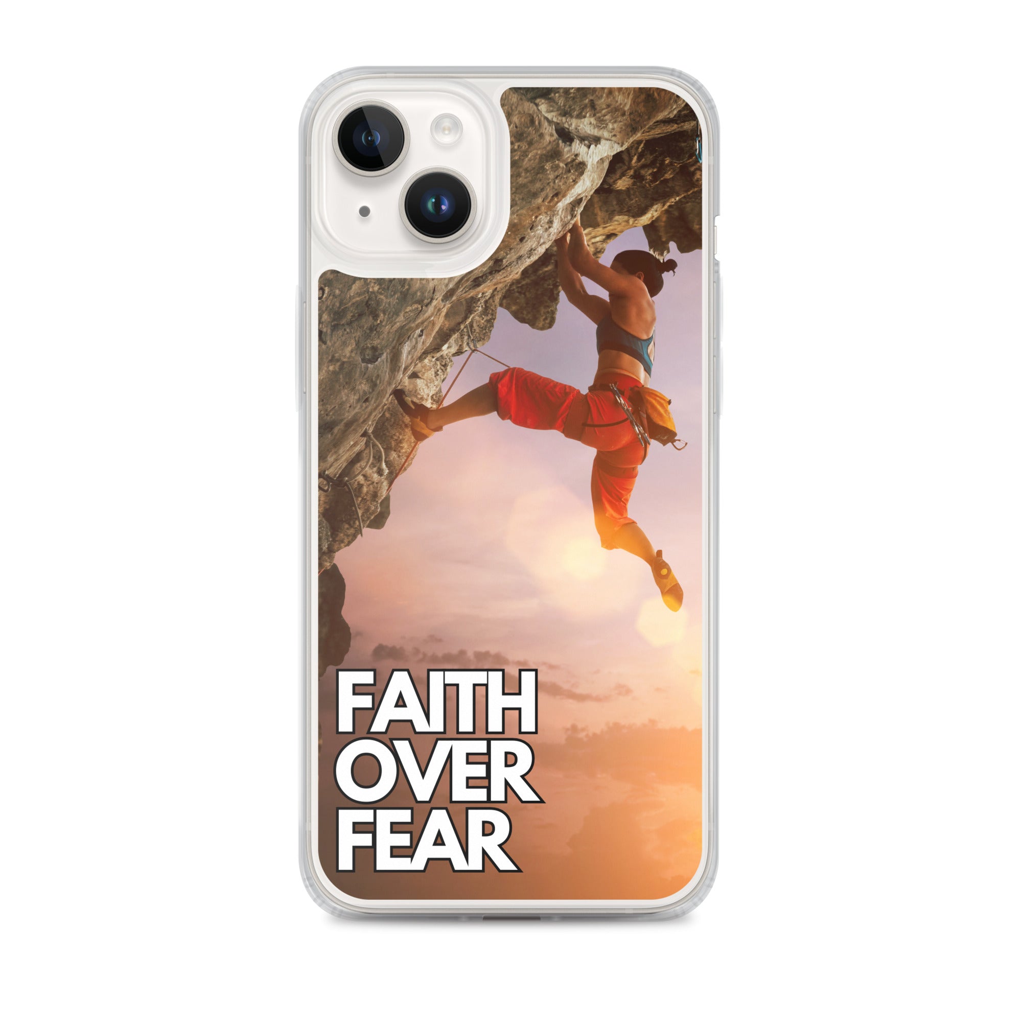 Faith over Fear Klettern Outdoor Damen iPhone-Hülle