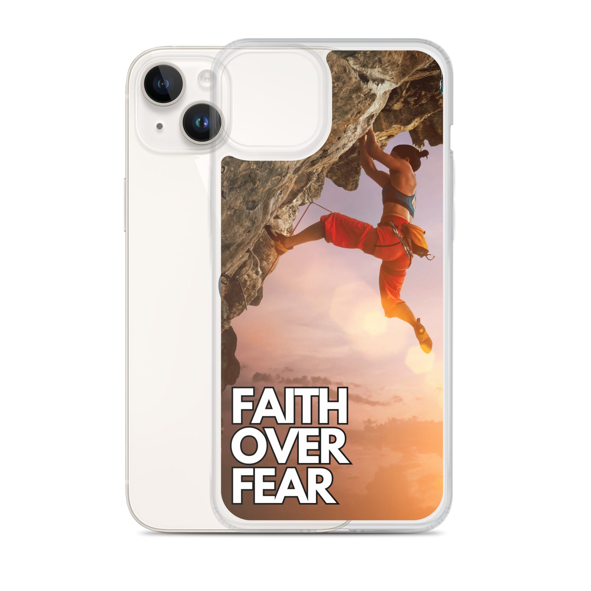 Faith over Fear Klettern Outdoor Damen iPhone-Hülle