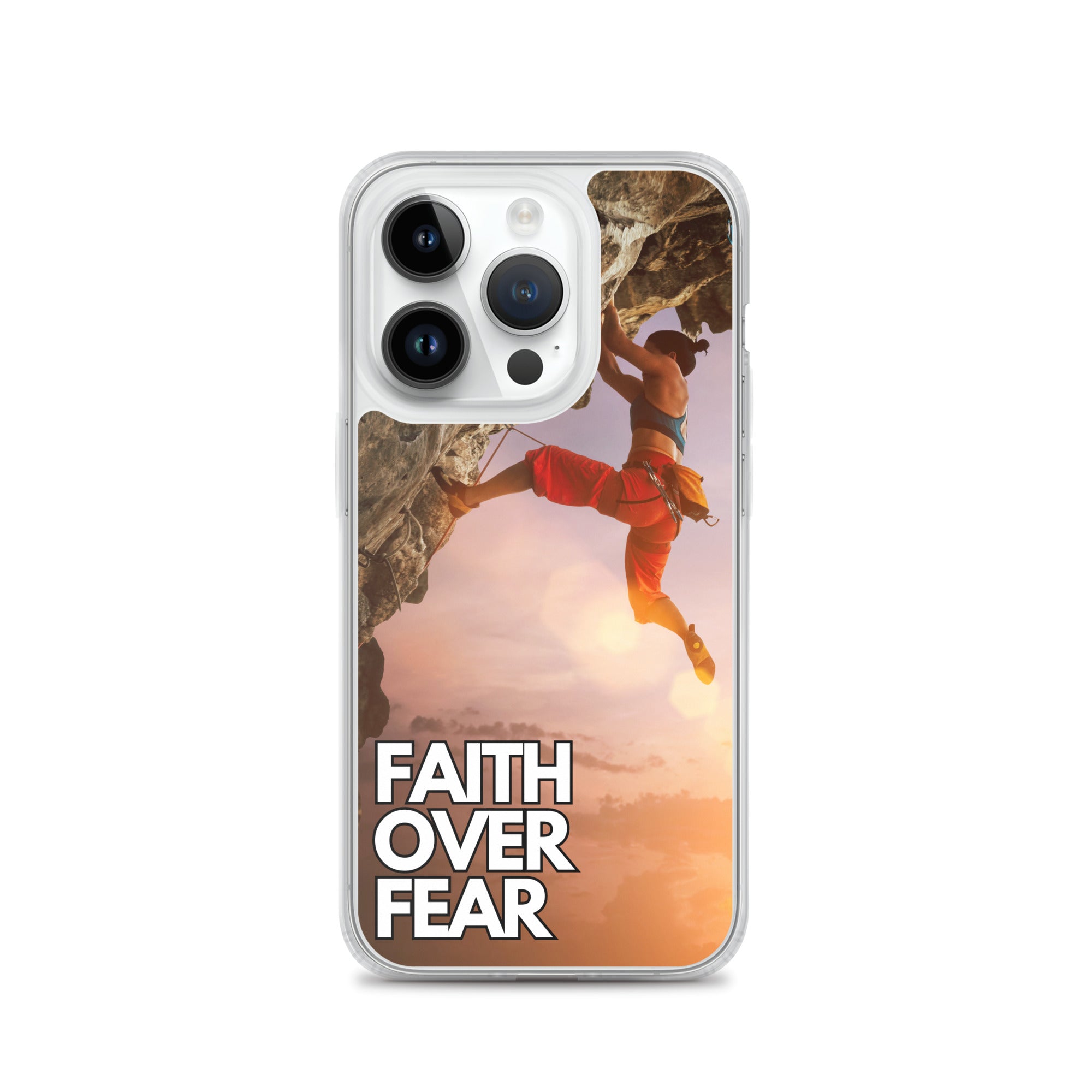 Faith over Fear Klettern Outdoor Damen iPhone-Hülle