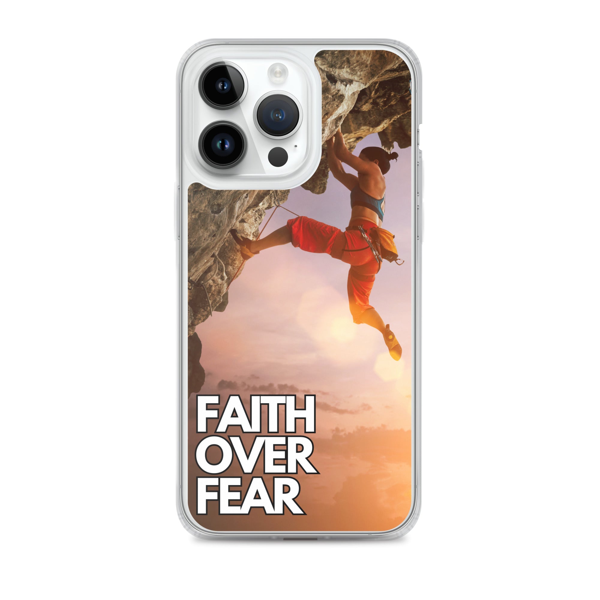 Faith over Fear Klettern Outdoor Damen iPhone-Hülle