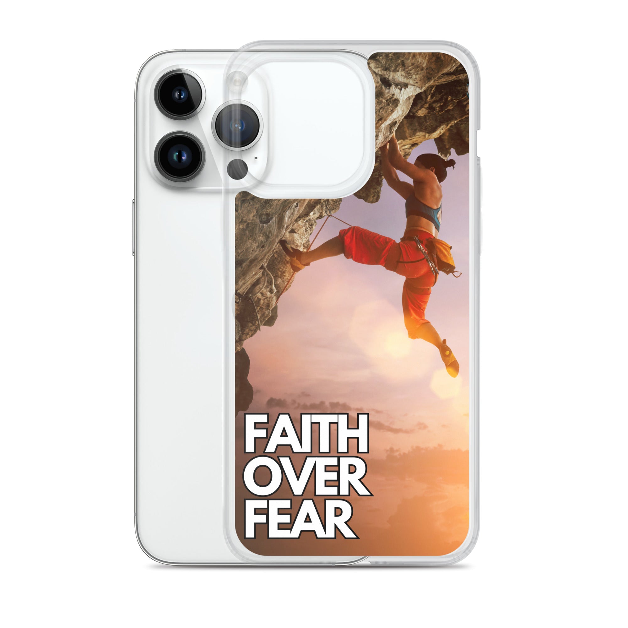 Faith over Fear Klettern Outdoor Damen iPhone-Hülle