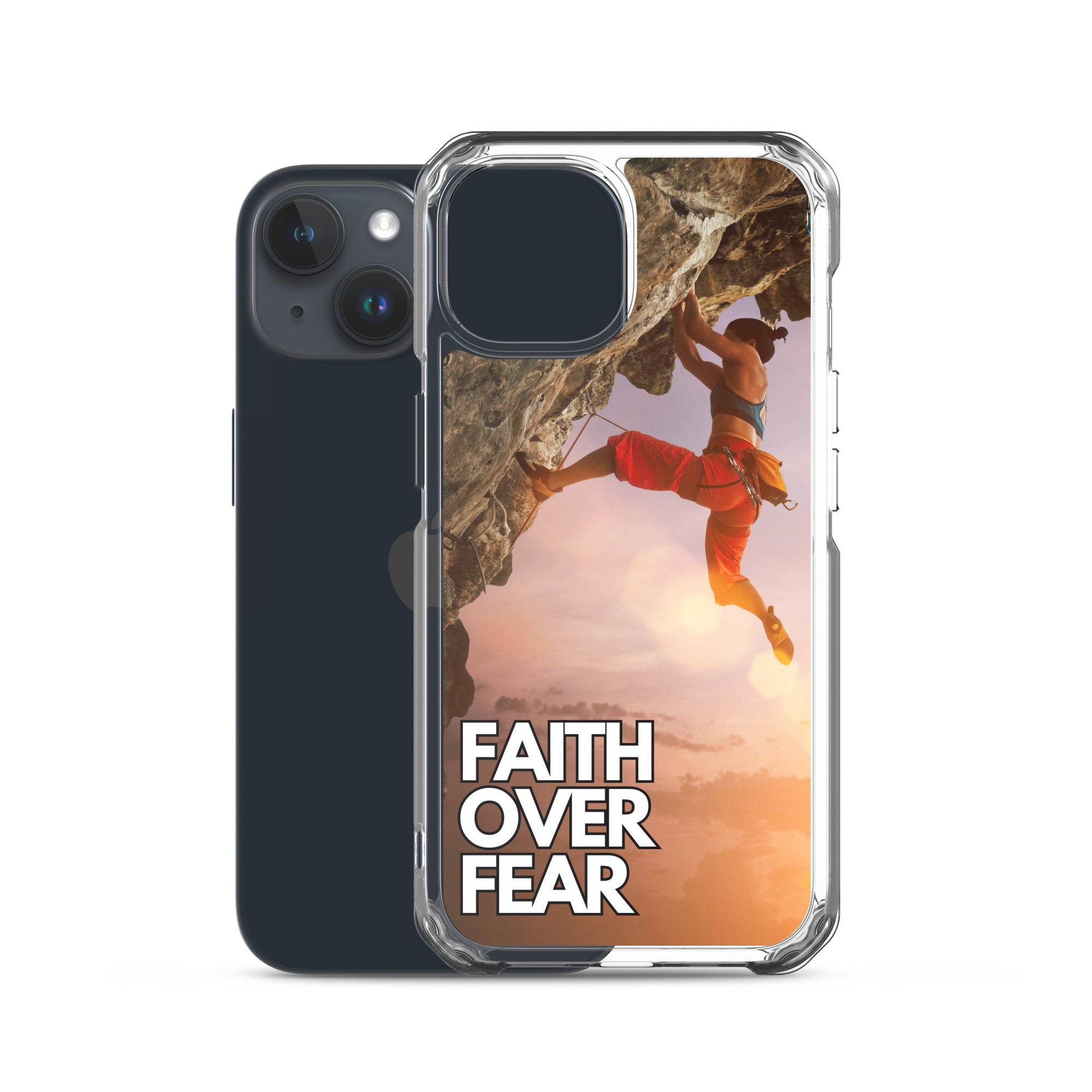 Faith over Fear Klettern Outdoor Damen iPhone-Hülle