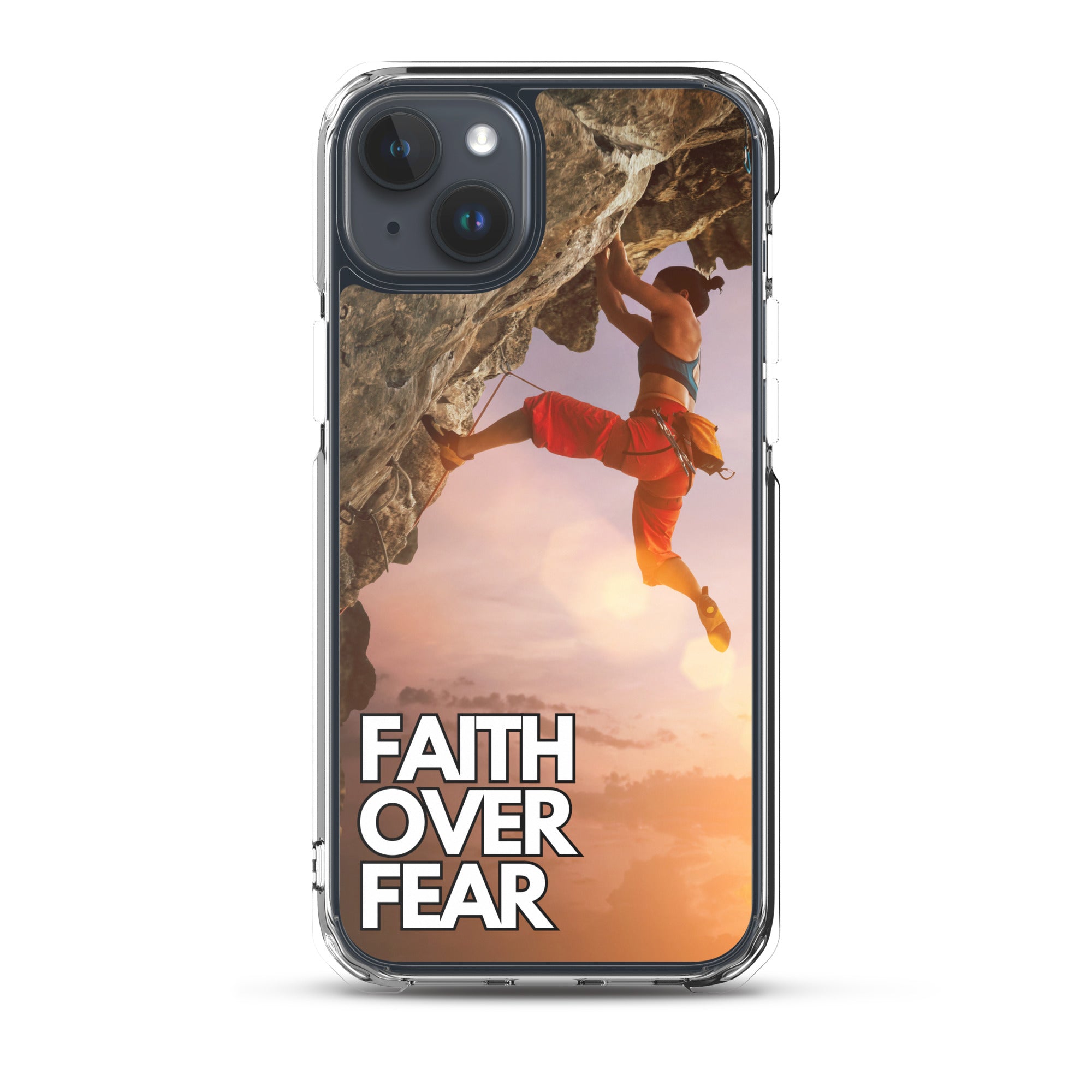 Faith over Fear Klettern Outdoor Damen iPhone-Hülle