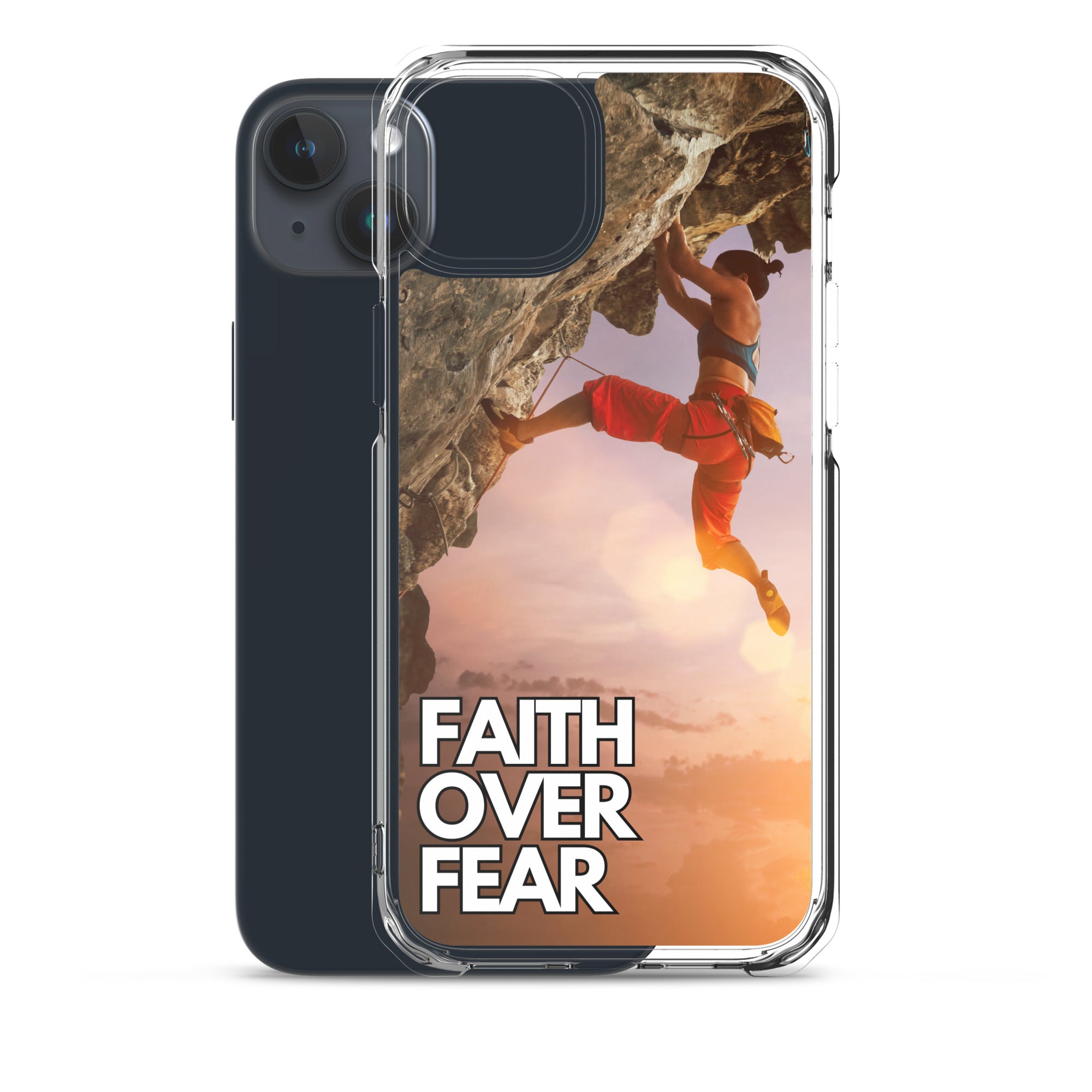 Faith over Fear Klettern Outdoor Damen iPhone-Hülle