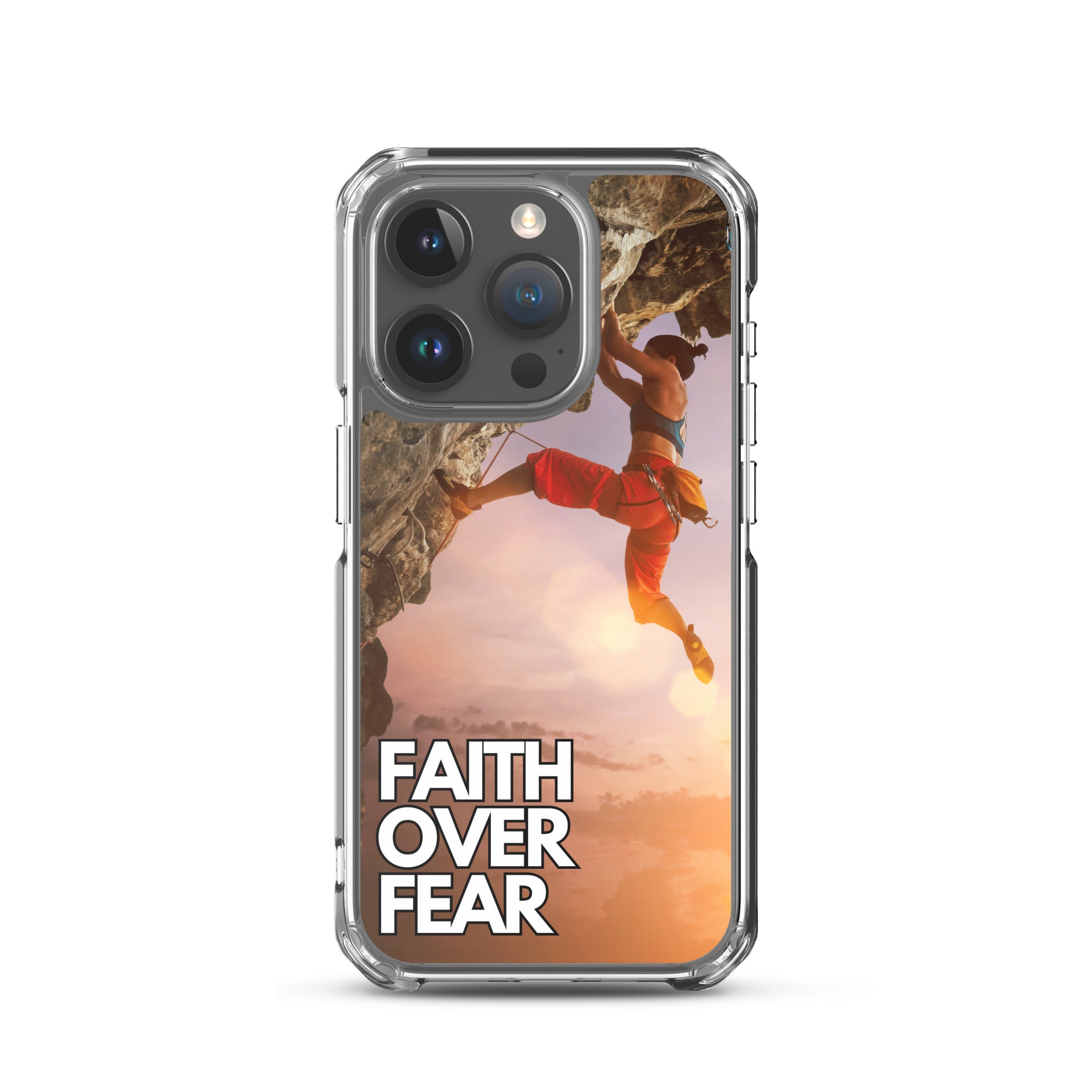 Faith over Fear Klettern Outdoor Damen iPhone-Hülle