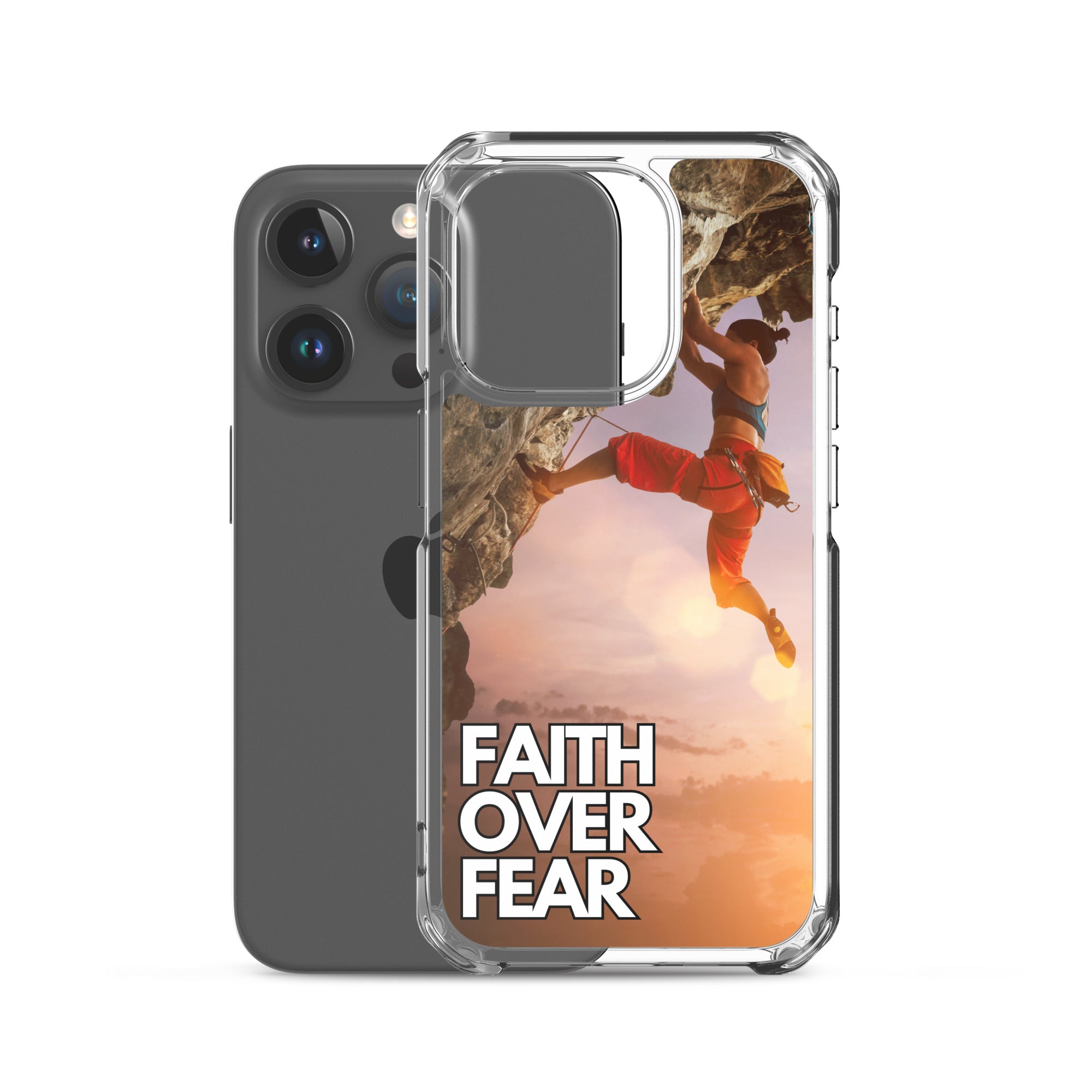 Faith over Fear Klettern Outdoor Damen iPhone-Hülle