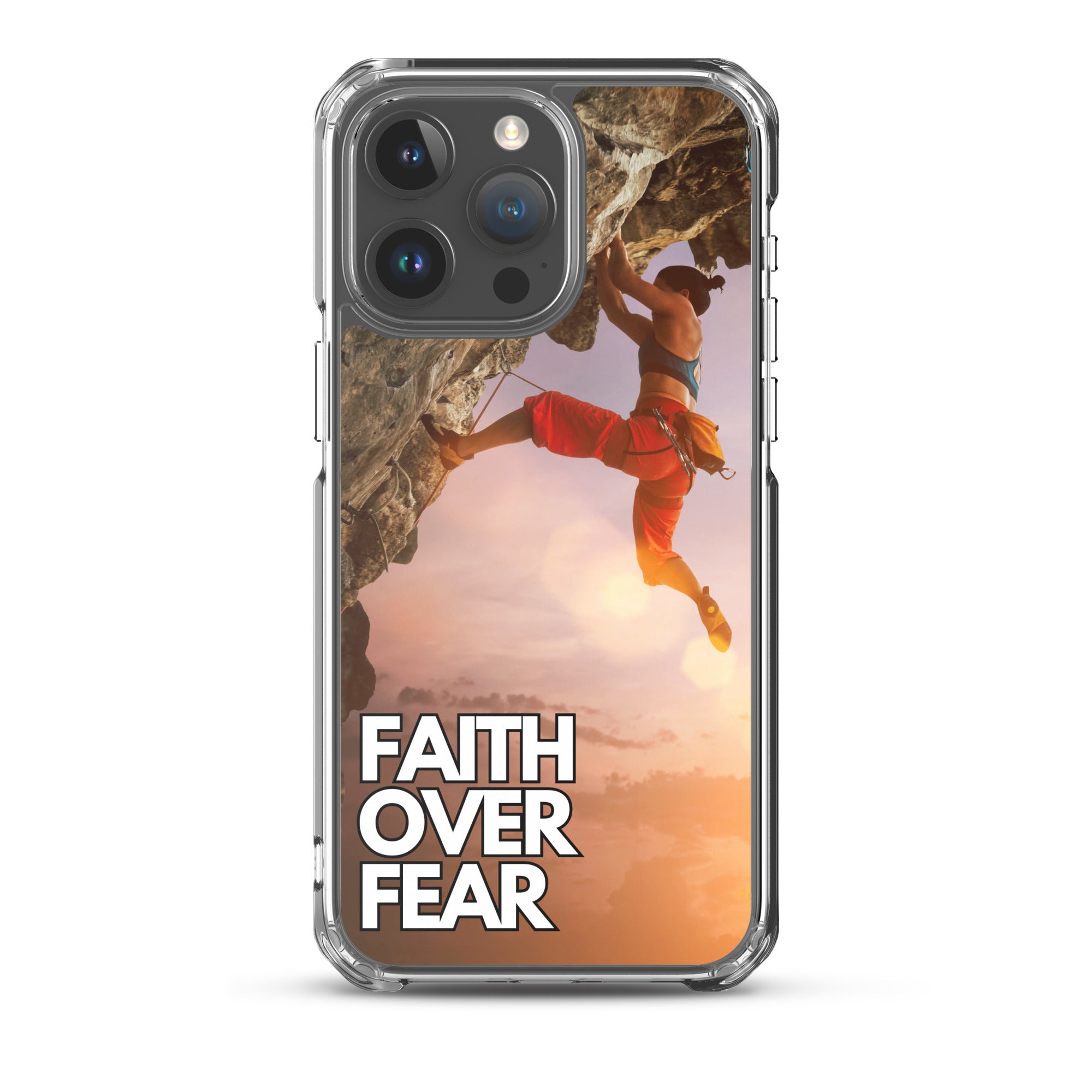 Faith over Fear Klettern Outdoor Damen iPhone-Hülle