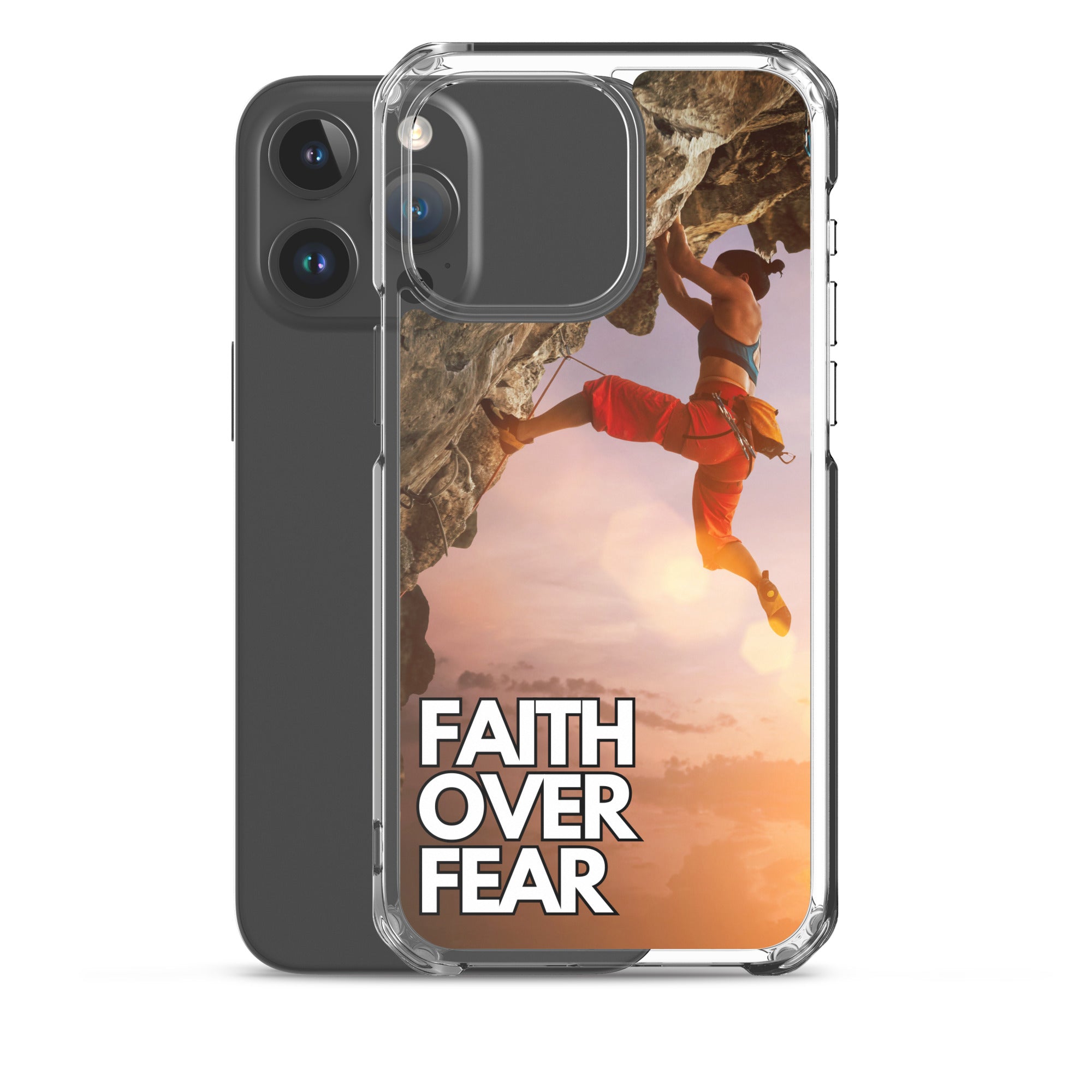 Faith over Fear Klettern Outdoor Damen iPhone-Hülle