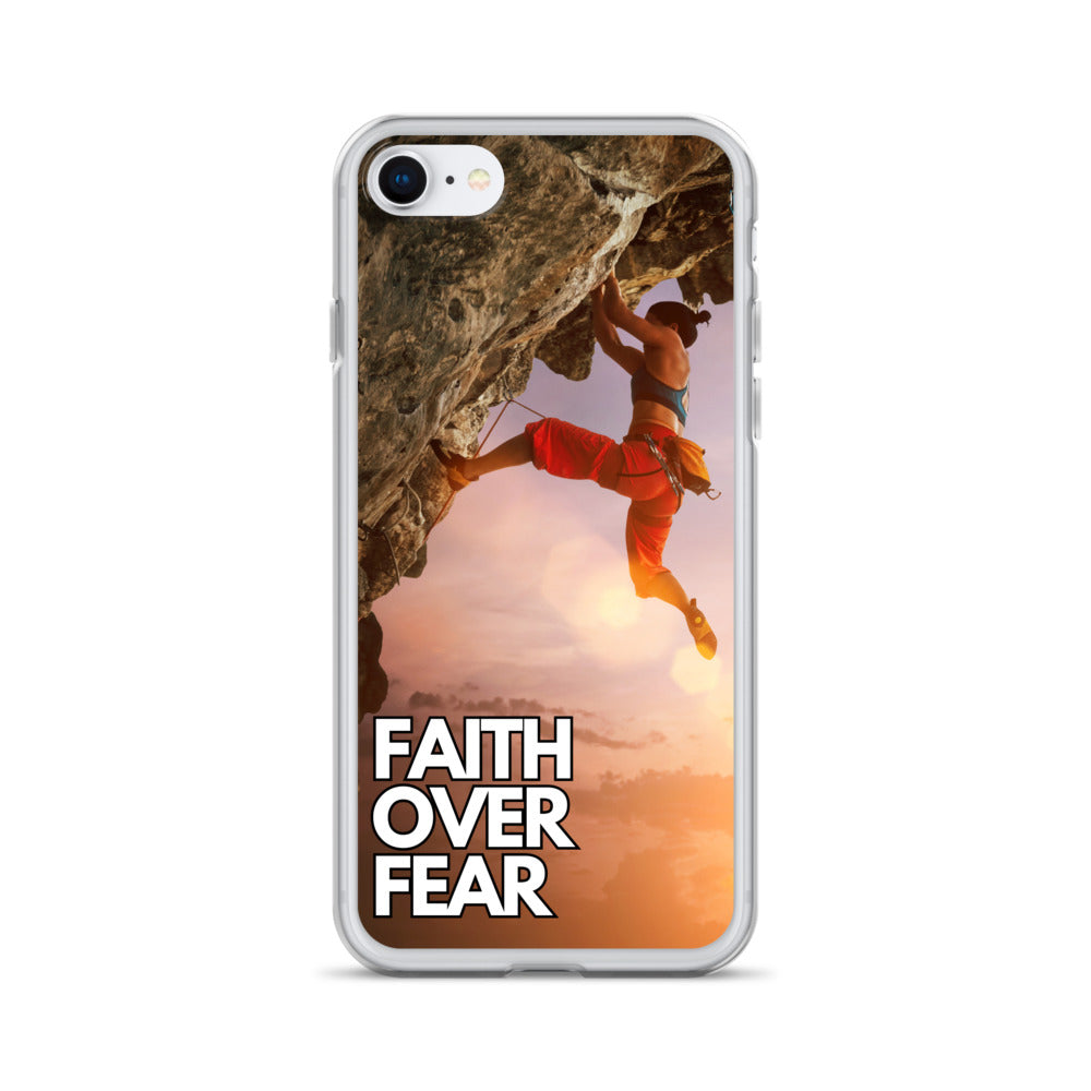 Faith over Fear Klettern Outdoor Damen iPhone-Hülle