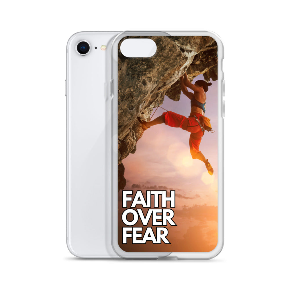 Faith over Fear Klettern Outdoor Damen iPhone-Hülle