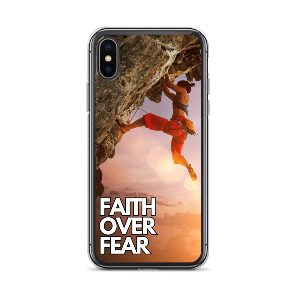 Faith over Fear Klettern Outdoor Damen iPhone-Hülle