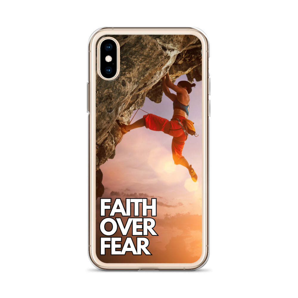 Faith over Fear Klettern Outdoor Damen iPhone-Hülle