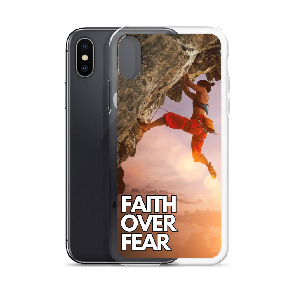 Faith over Fear Klettern Outdoor Damen iPhone-Hülle