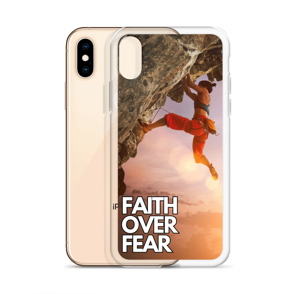 Faith over Fear Klettern Outdoor Damen iPhone-Hülle