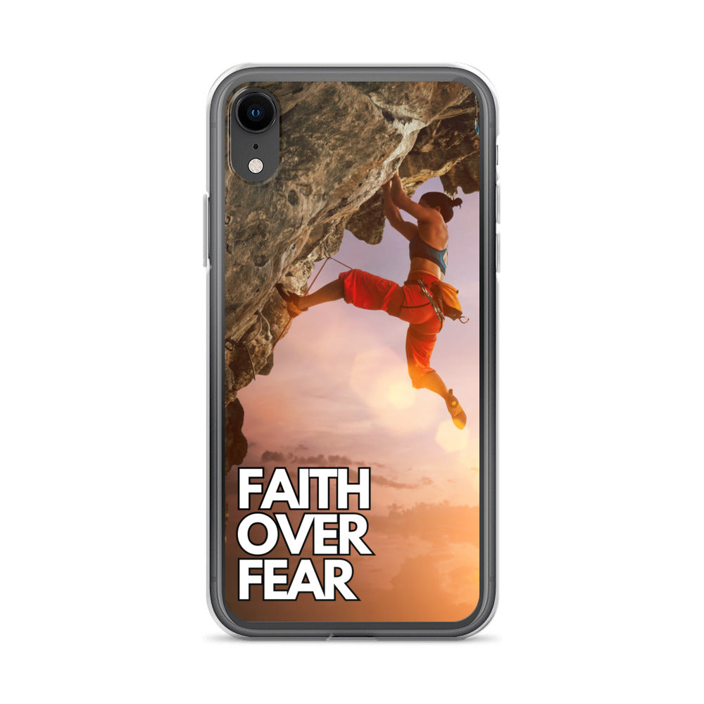 Faith over Fear Klettern Outdoor Damen iPhone-Hülle