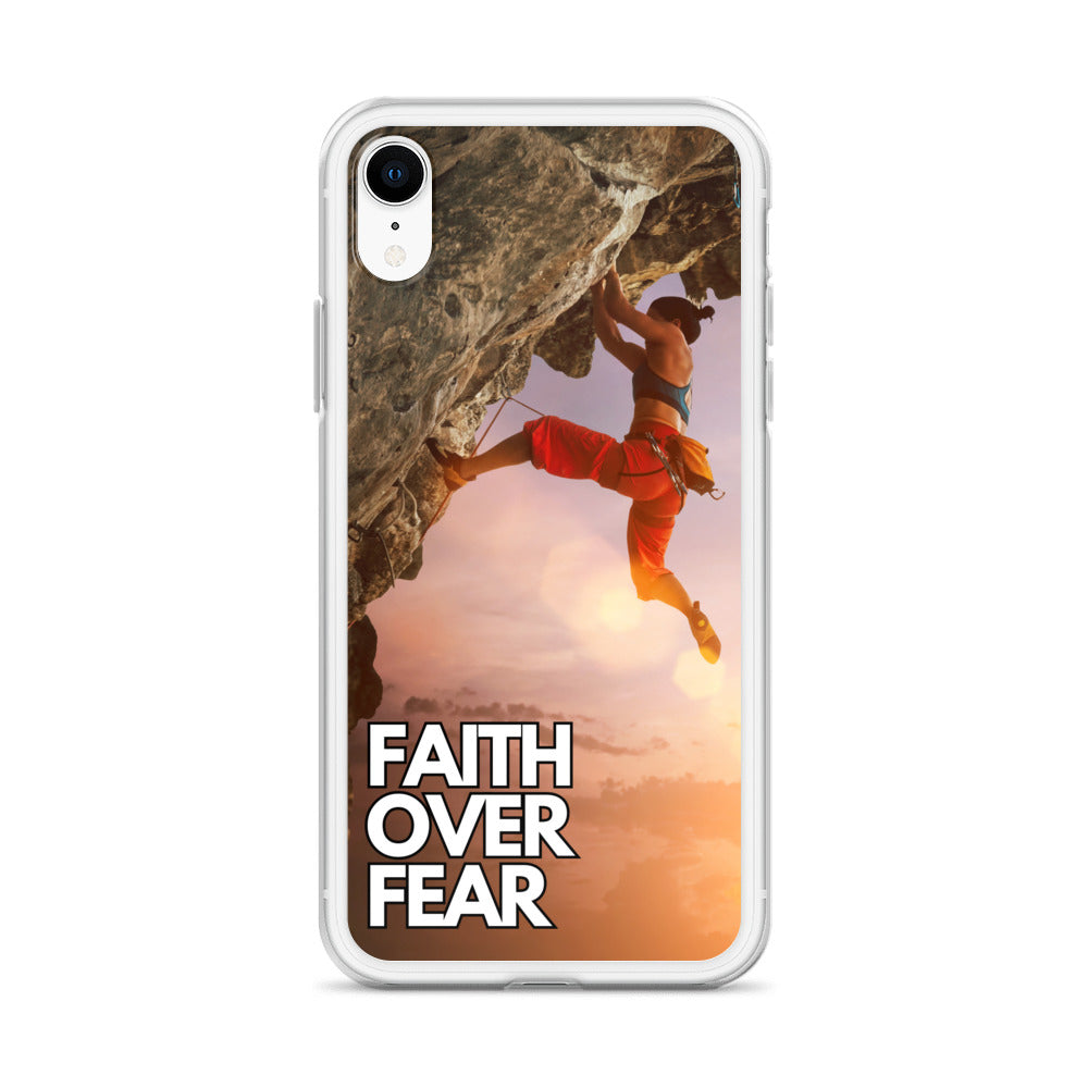 Faith over Fear Klettern Outdoor Damen iPhone-Hülle