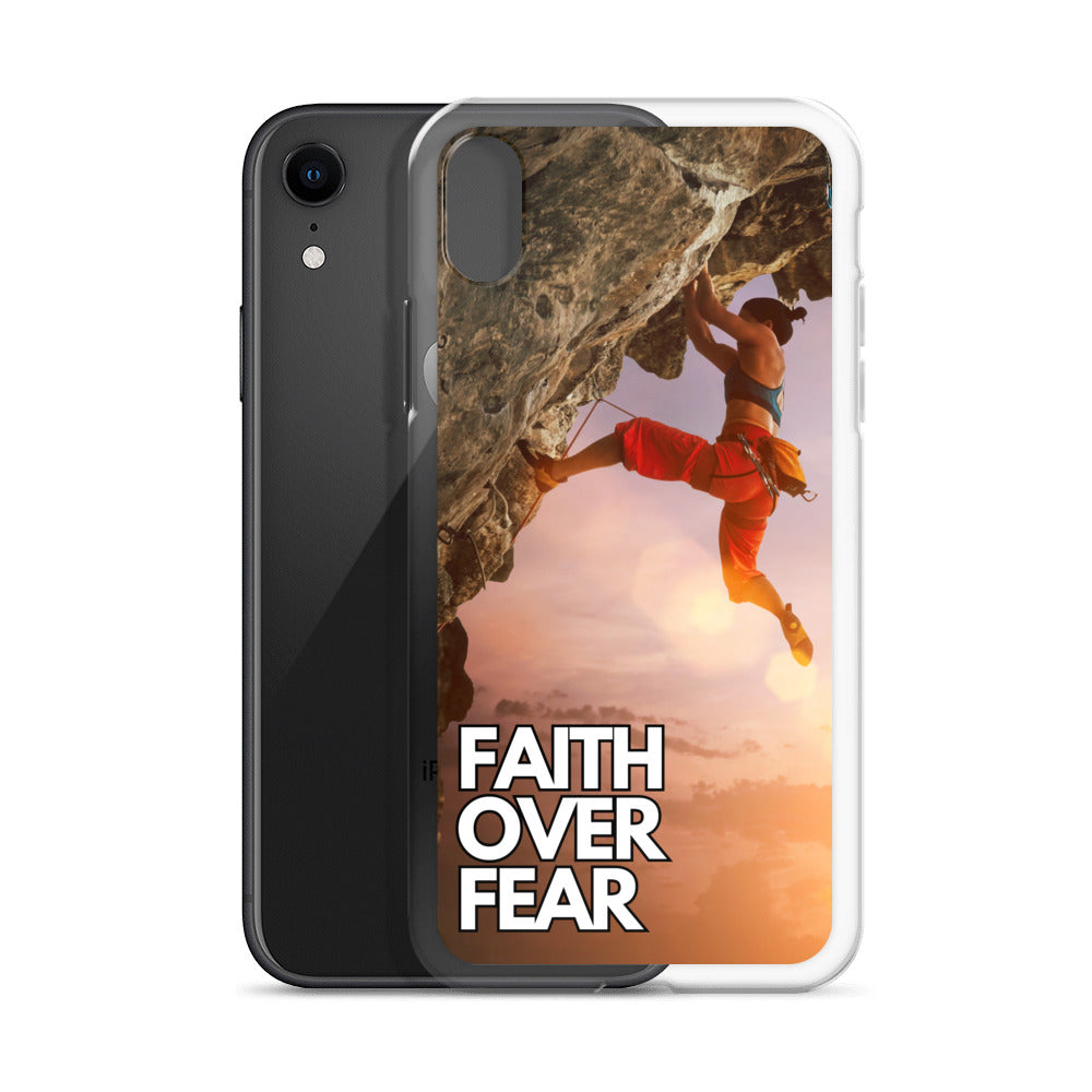 Faith over Fear Klettern Outdoor Damen iPhone-Hülle